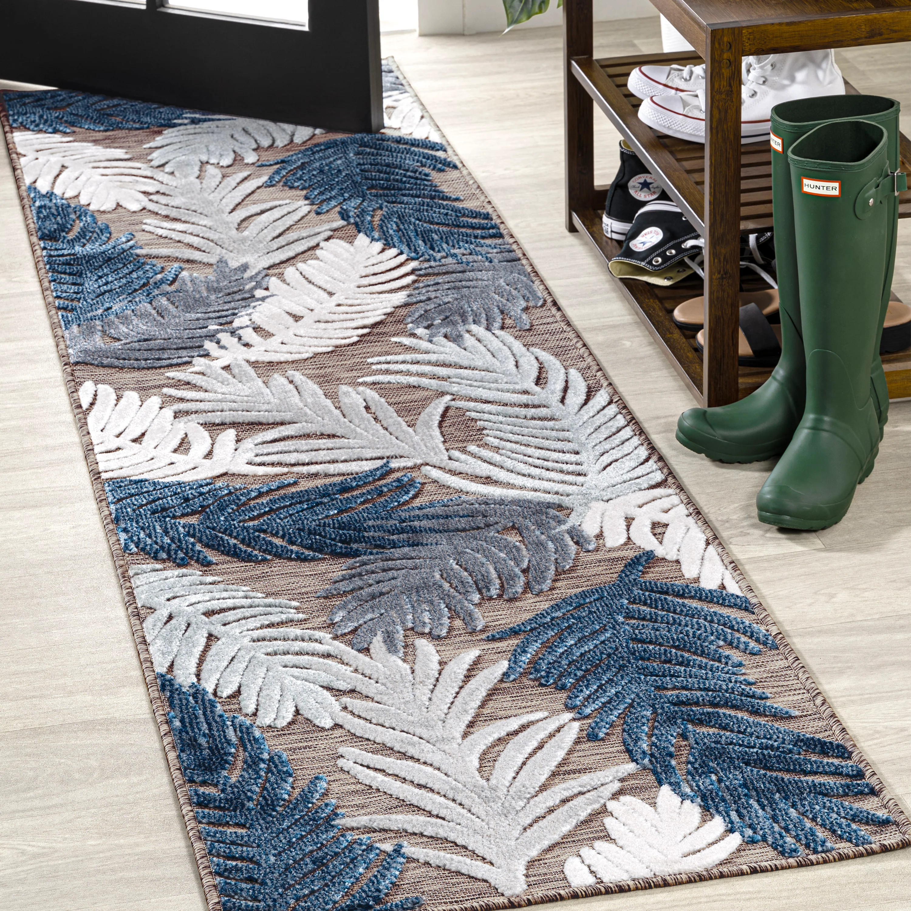 Montego High-Low Tropical Palm Indoor/Outdoor Area Rug