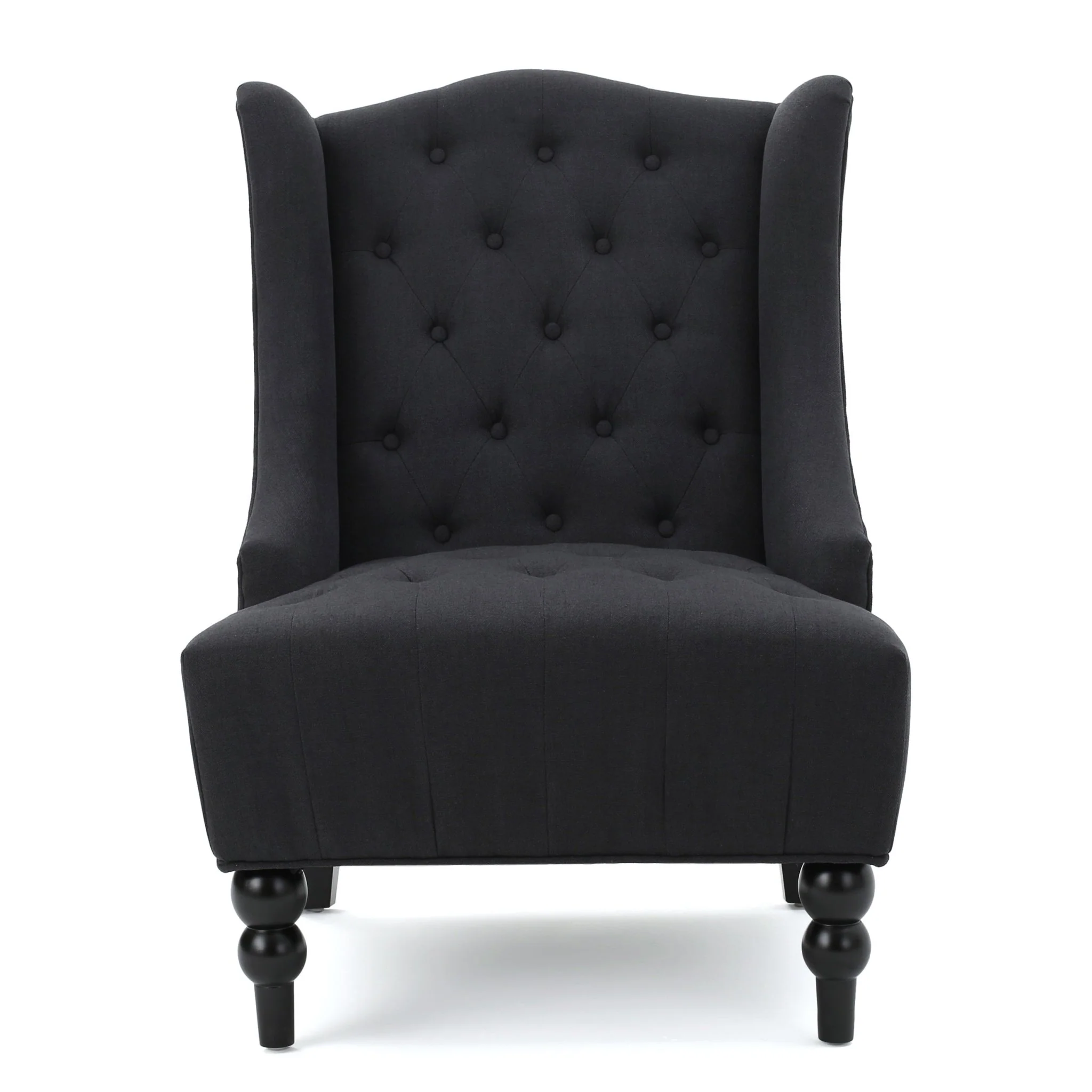 Dawned Upholstered Accent Chair with Button Tufting and Wing Back