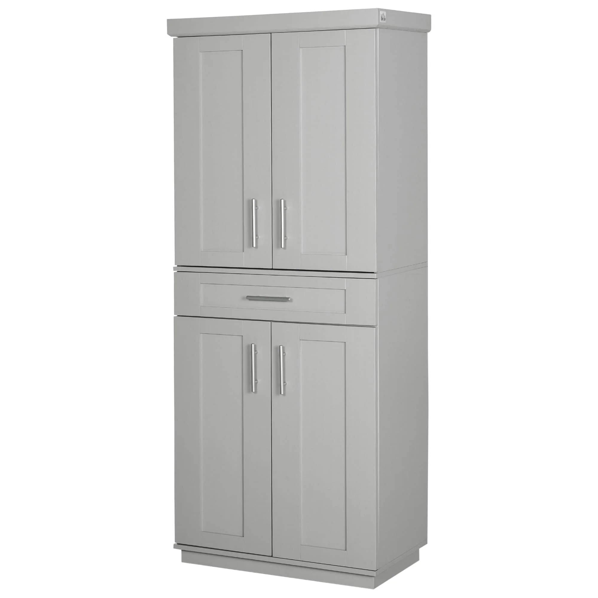HOMCOM Modern Kitchen Pantry Freestanding Cabinet Cupboard - 30