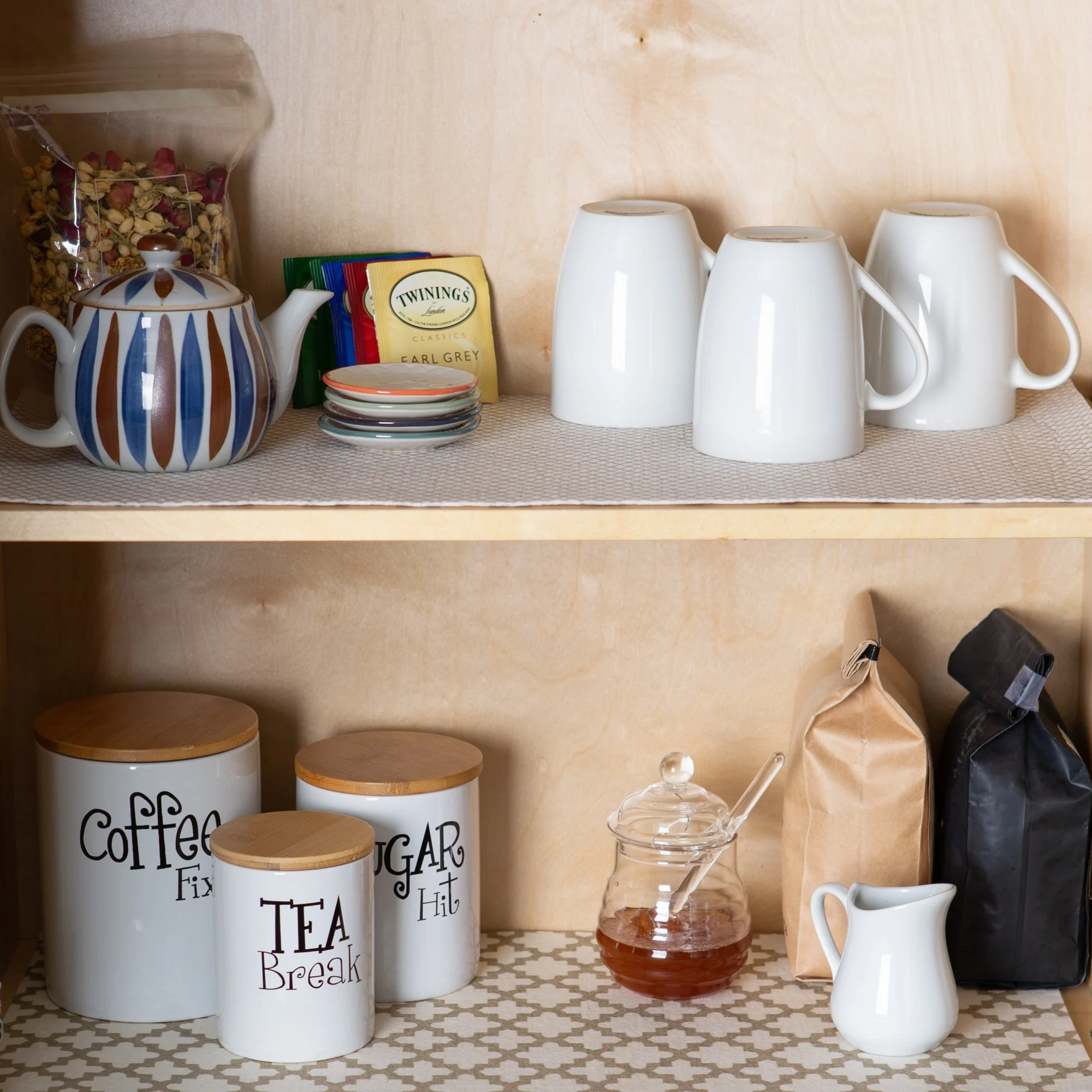 DII Grey Lattice Shelf Liner (Set of 2)