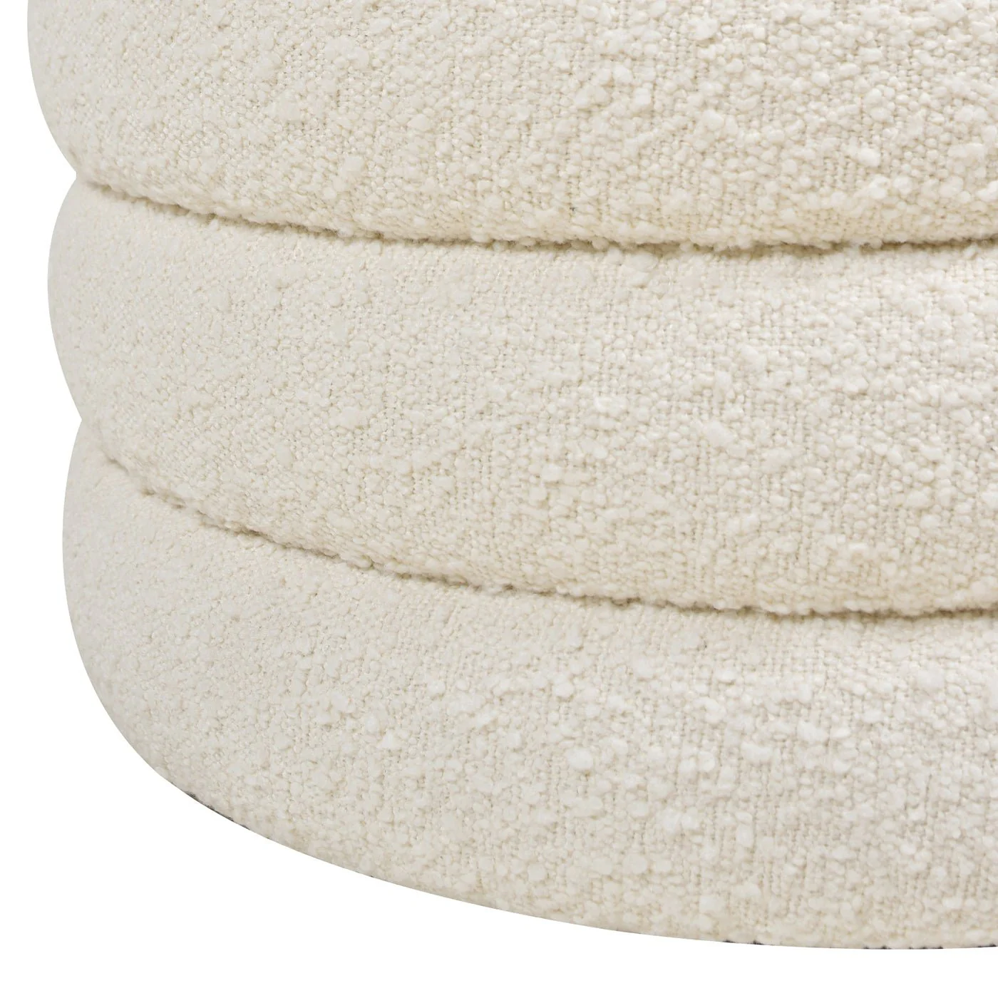 Capstone Oversized Round Ottoman with Hidden Storage Compartment