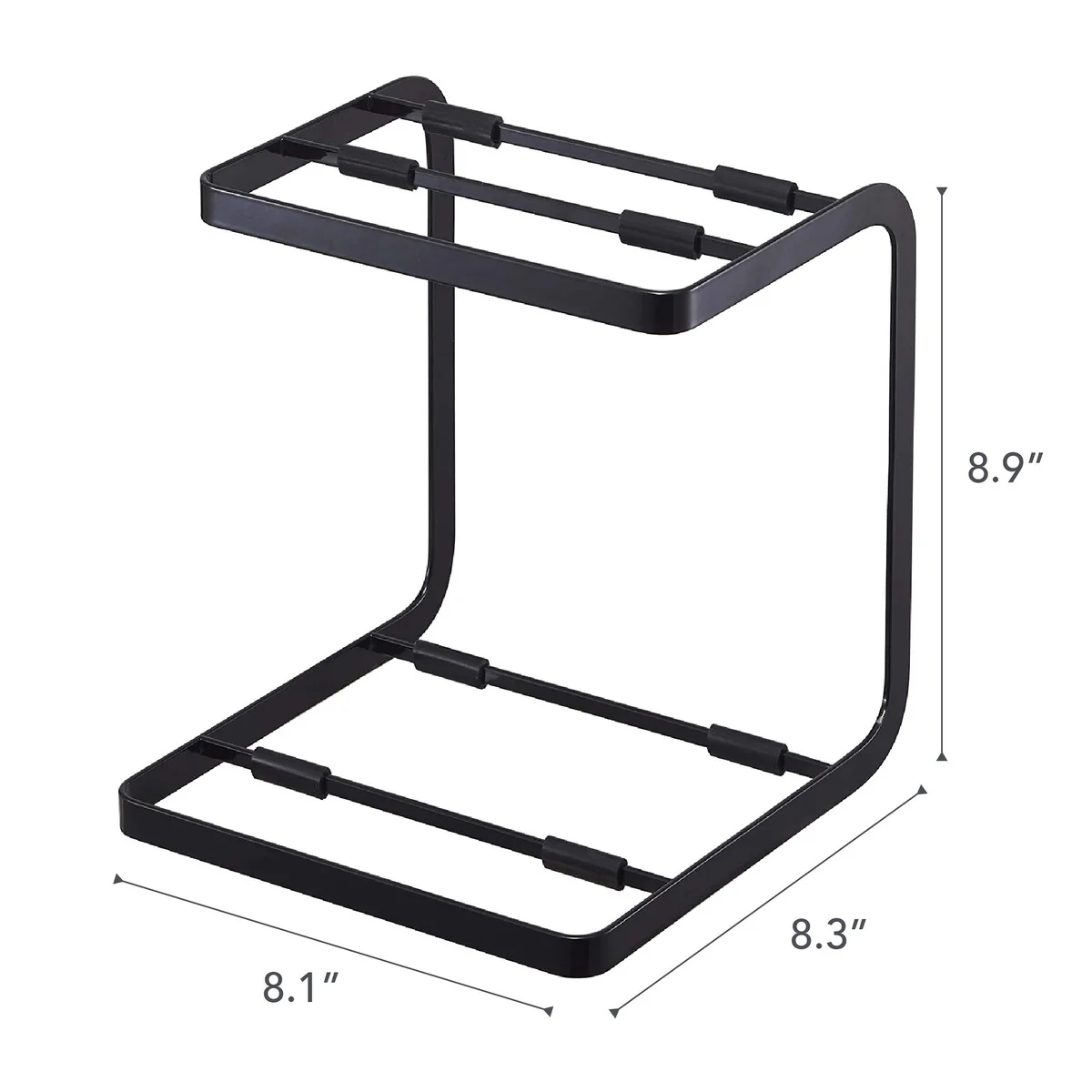 Yamazaki Home Two-Tier Pot Rack, Steel - L 8.27 x W 8.07 x H 8.86 inches