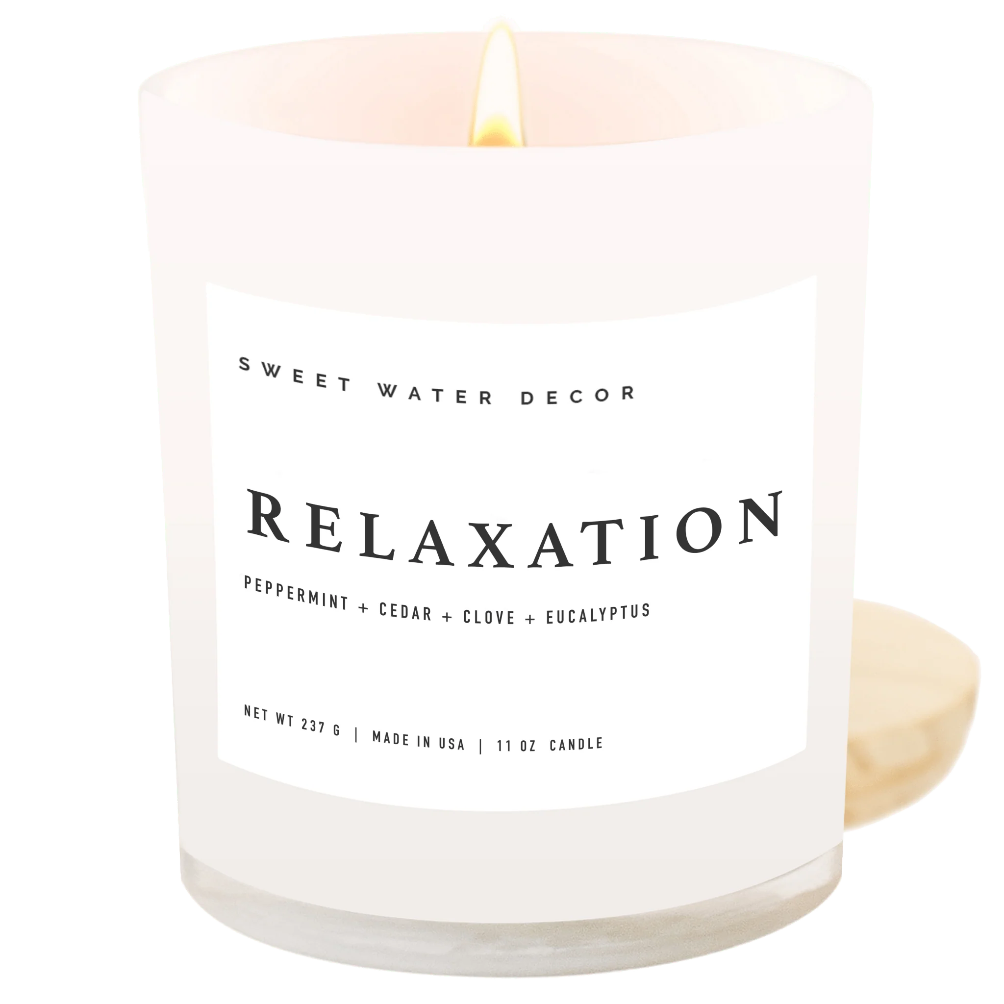 Relaxation Soy Candle - White Jar - 11 oz