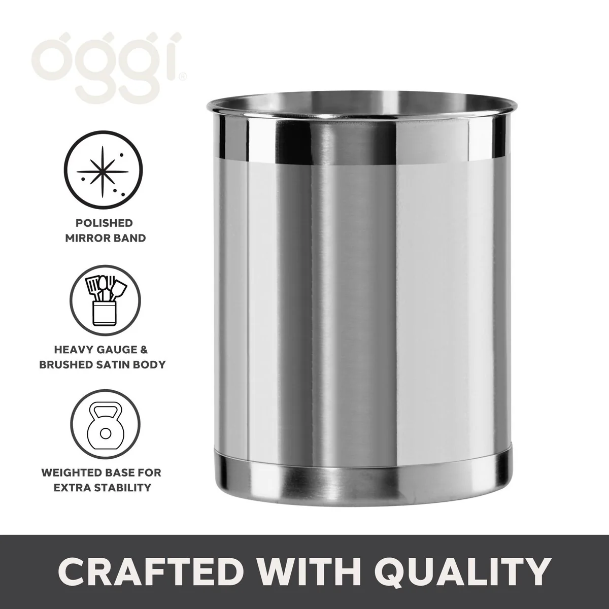 Stainless Steel Utensil Holder (5