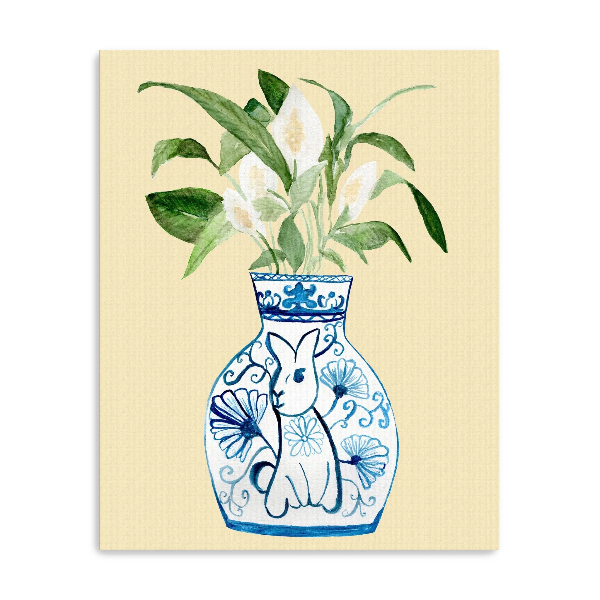 Year of the Rabbit Canvas Giclee Wall Art