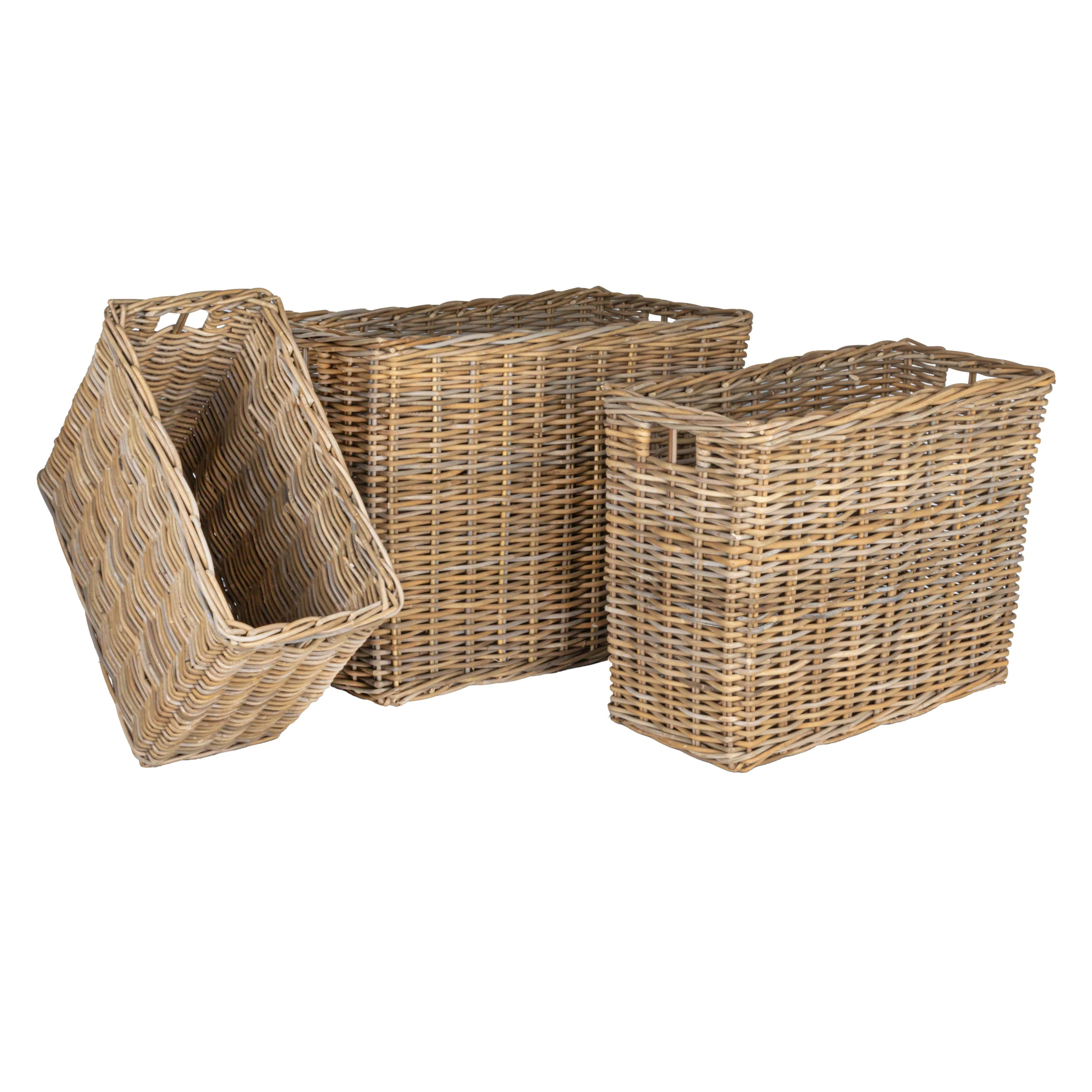 Woven Rattan Basket Storage