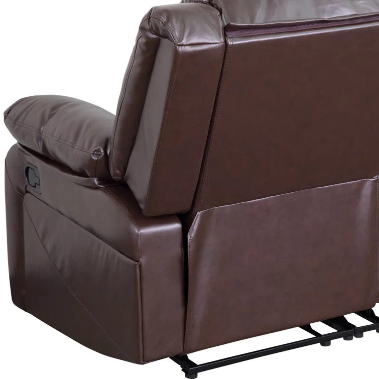 Loveseat with Two Built-In Recliners
