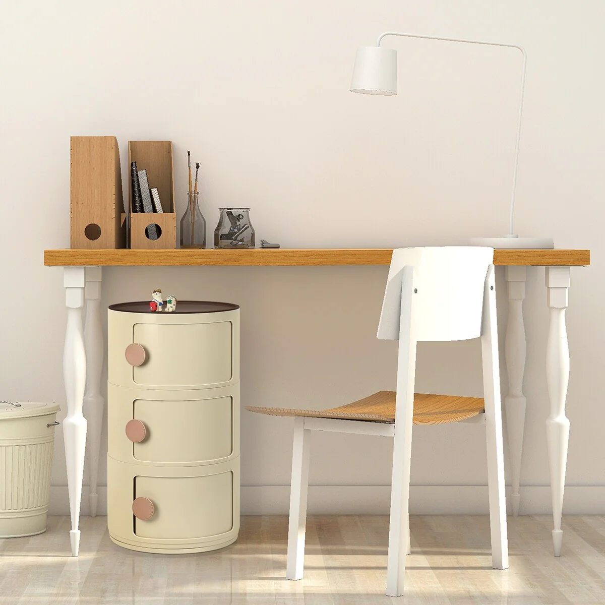 ABS Multifunction Storage Table Stackable Detachable Organizer