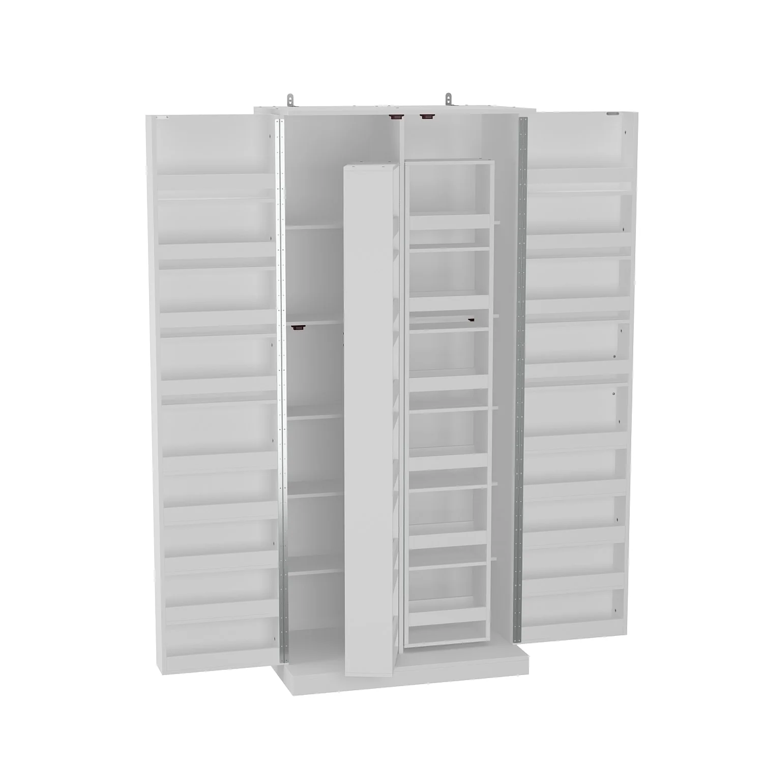 White Storage Cabinet: Kitchen Pantry, Buffet, Large 72.2