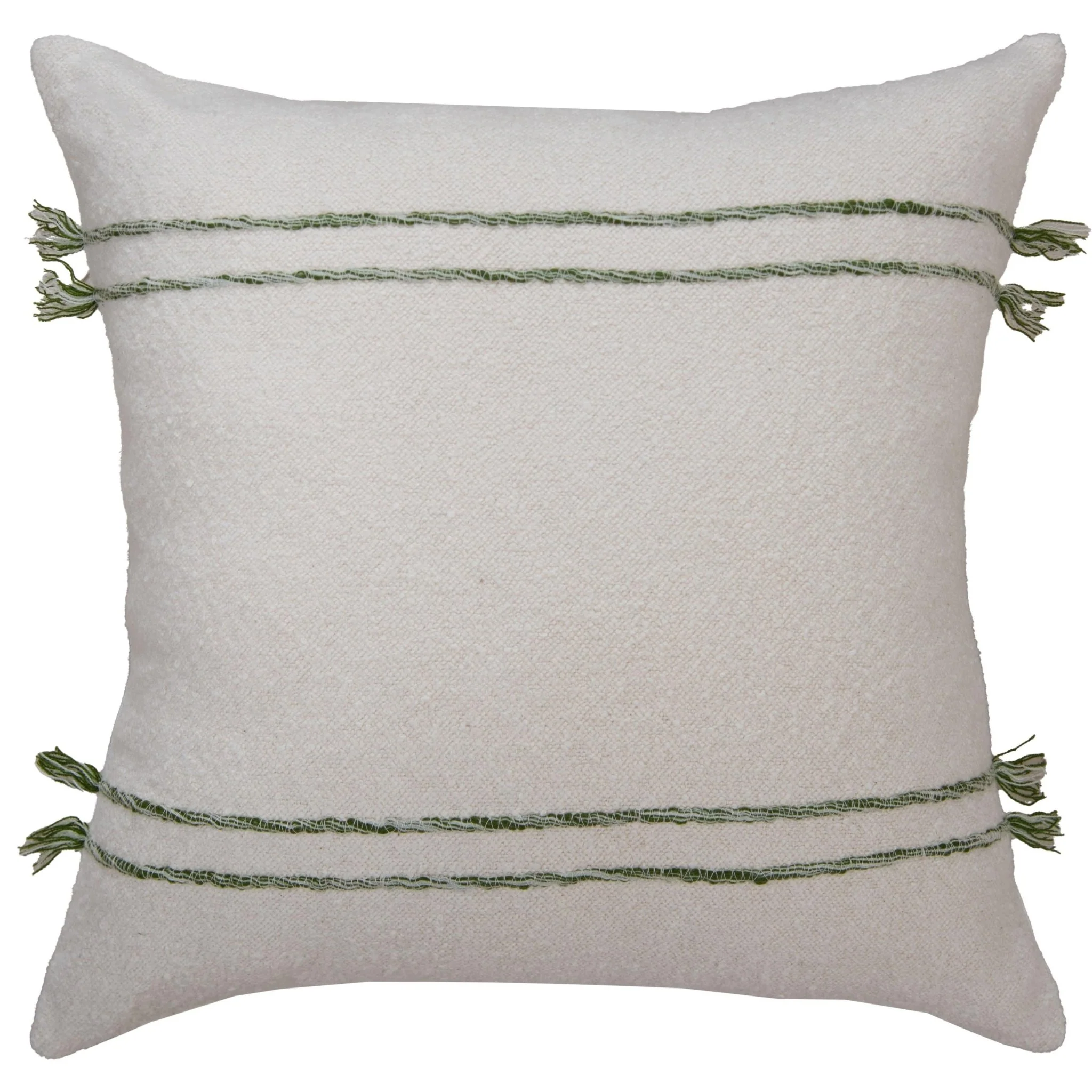 Stripe Tassel 20x20 Throw Pillow
