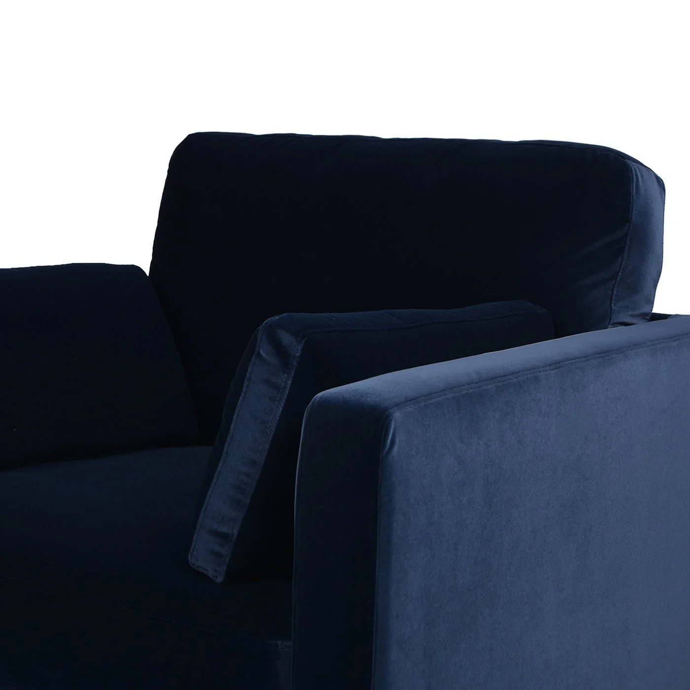 Contour Velvet Upholstered Accent Chair with Removable and Reversible Back