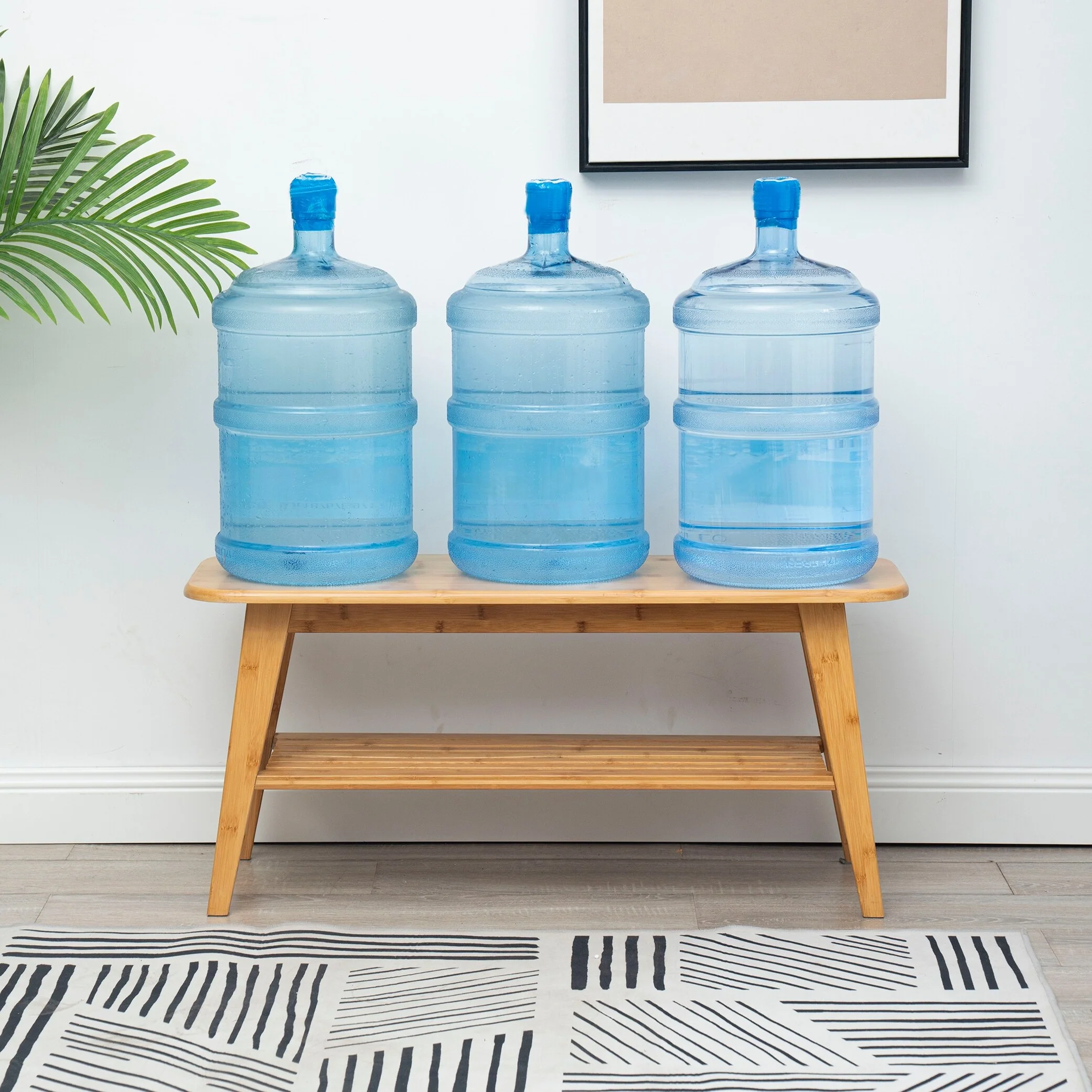 Bamboo Shoe Rack for Entryway, Shoe & Entryway Bench