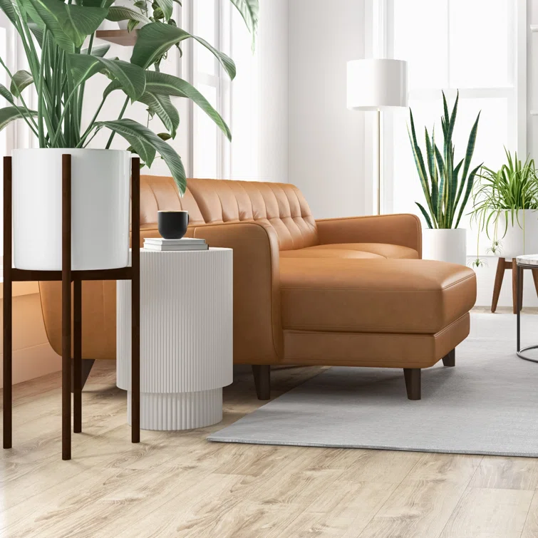 Casteel 2 - Piece Leather Sectional