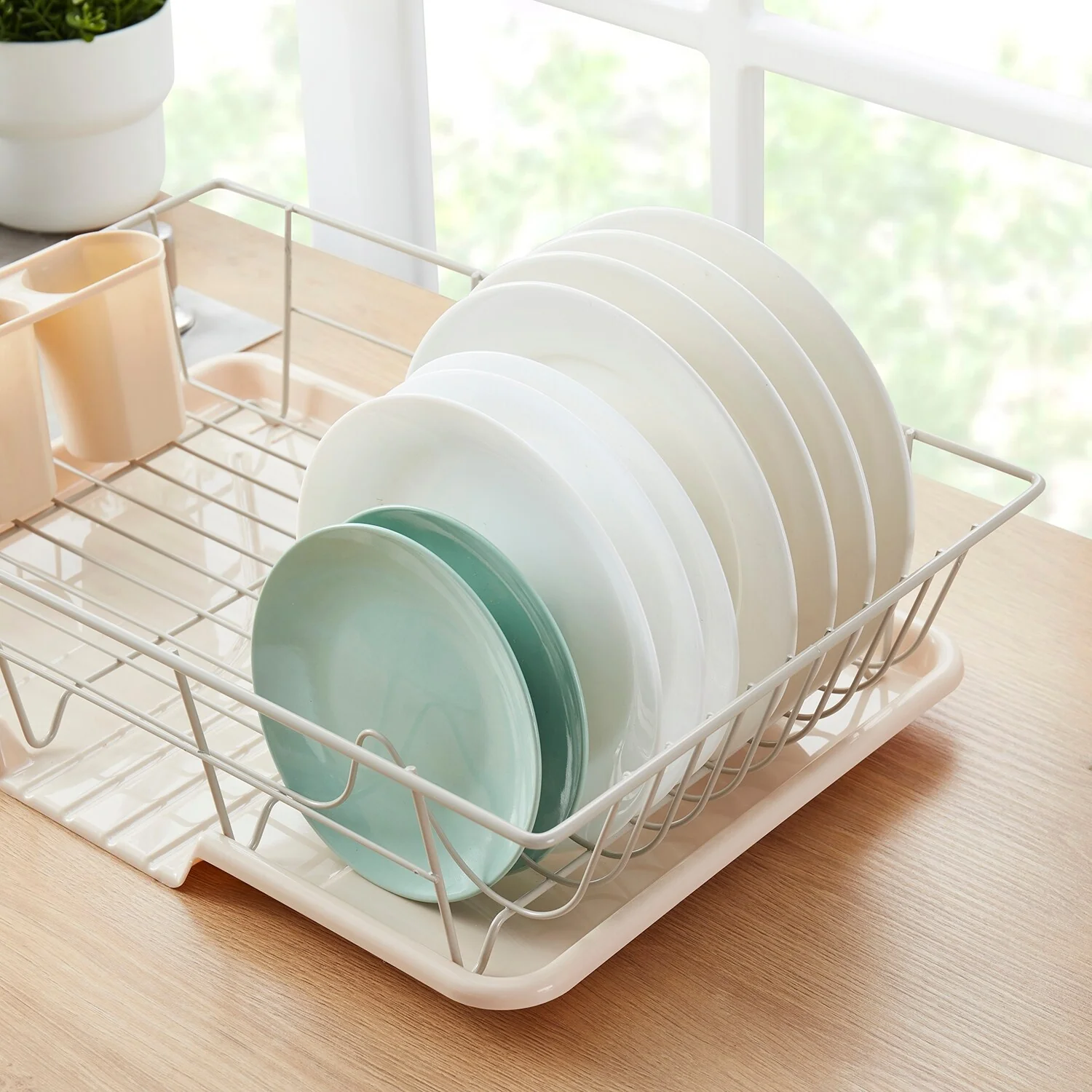 Sweet Home Collection 3-Piece Kitchen Sink Dish Drainer Set