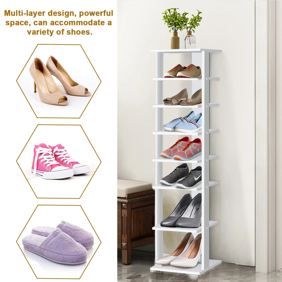 7-tier Compact Shoe Rack