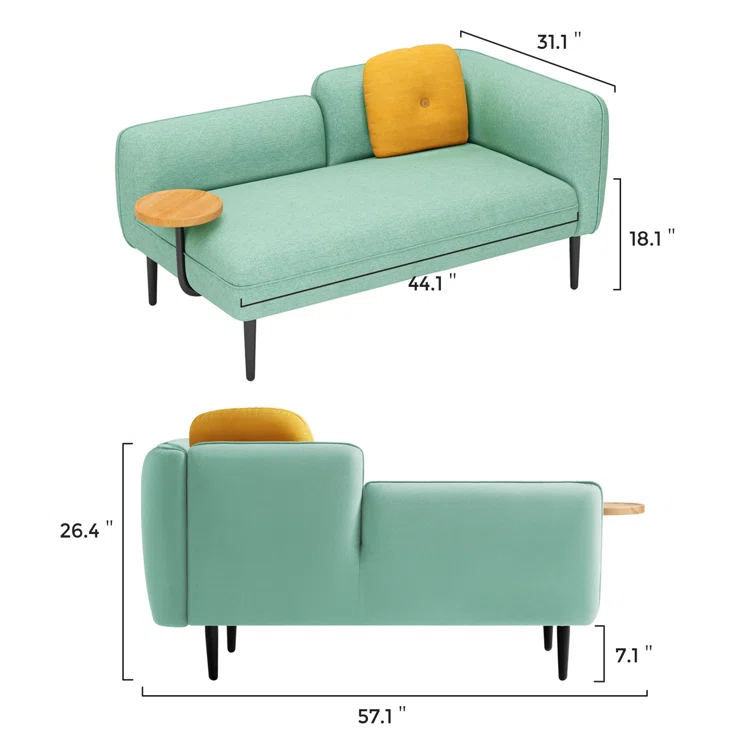 Batya 57.1'' Upholstered Loveseat