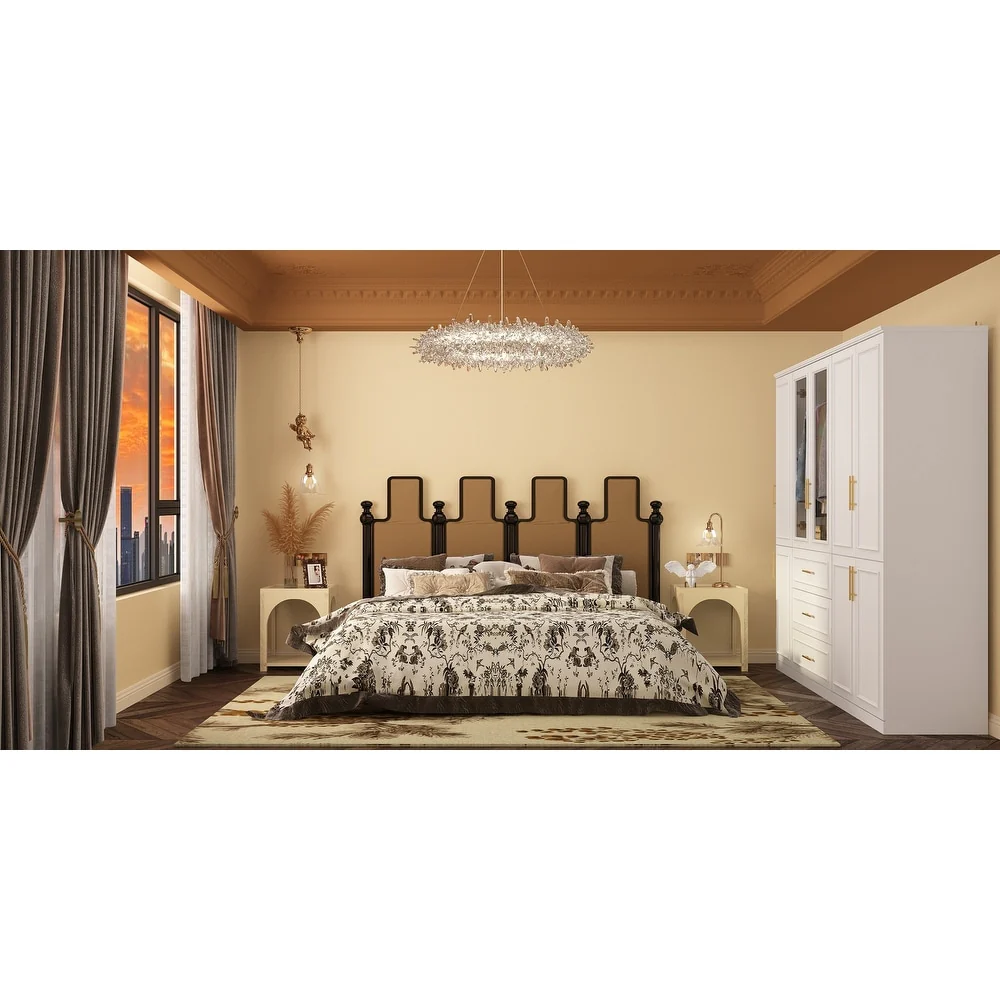 Modular Wardrobe Combo Armoires Closet Freestanding Cabinet Organizer