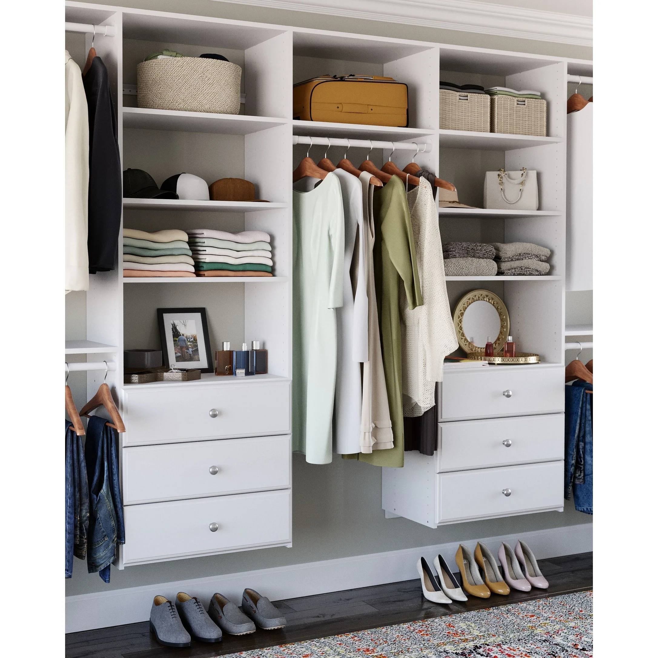 Easy Track 12 Ft. W. Deluxe Laminate Closet Kit