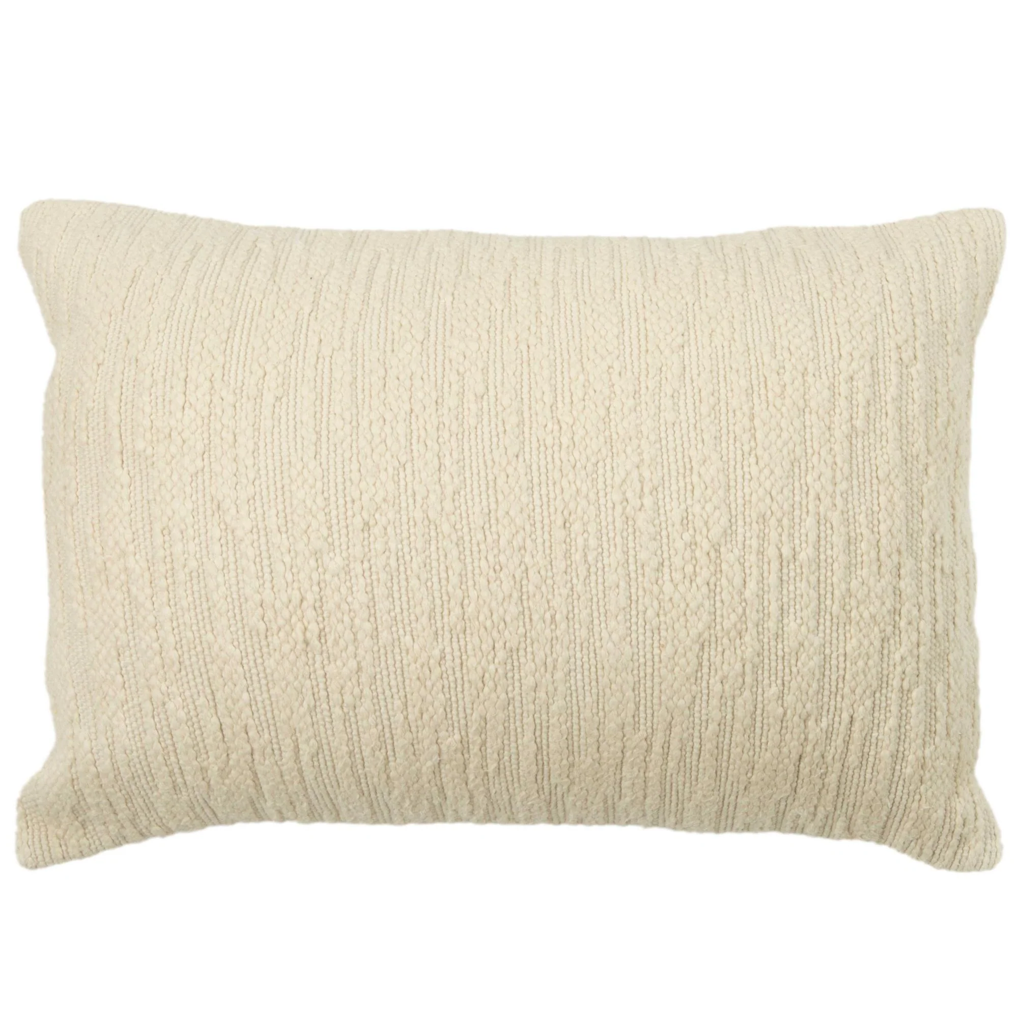 Woven 100% Cotton Solid Decorative Throw Pillow