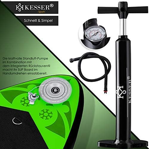 KESSER® Inflatable SUP Board Set, Stand Up Paddle Board, Premium Surfboard, Water Sports, 6 Inch Thick, Complete Accessories, 130 kg