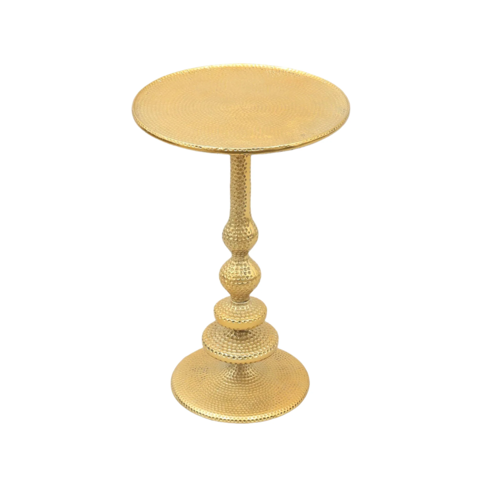 Decorative Aluminium Accent Side Table-16X16X24