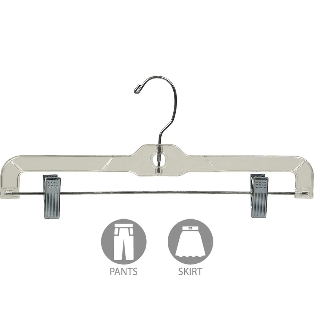 Classic Plastic Bottom Hanger with Adjustable Clips