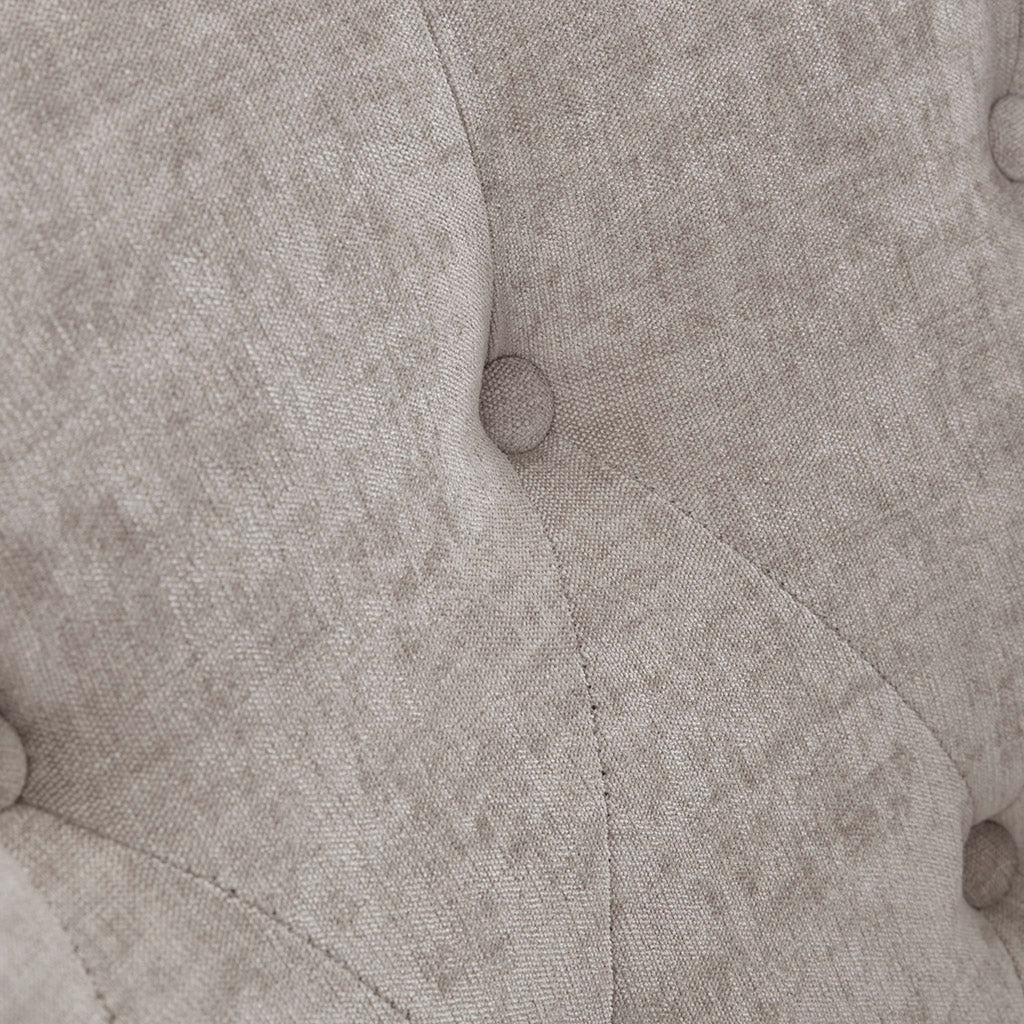 Awakened Swivel Chair with Button Tufted Back and Flared Arms