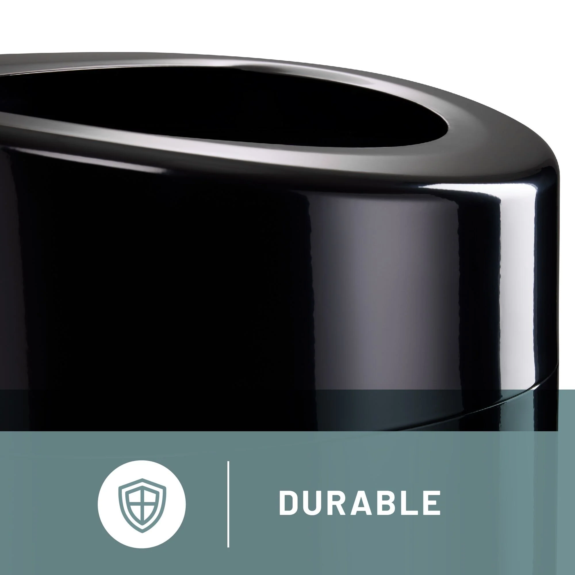 Large Trash Can, 30-Gallon Metal Garbage Can, Receptacle