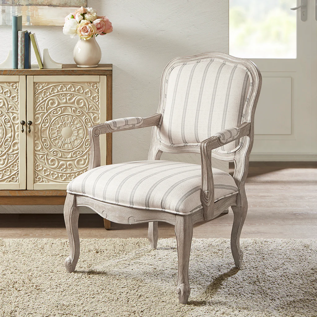 Upholstered Accent Chair with Camel Back and Pillowtop Arms