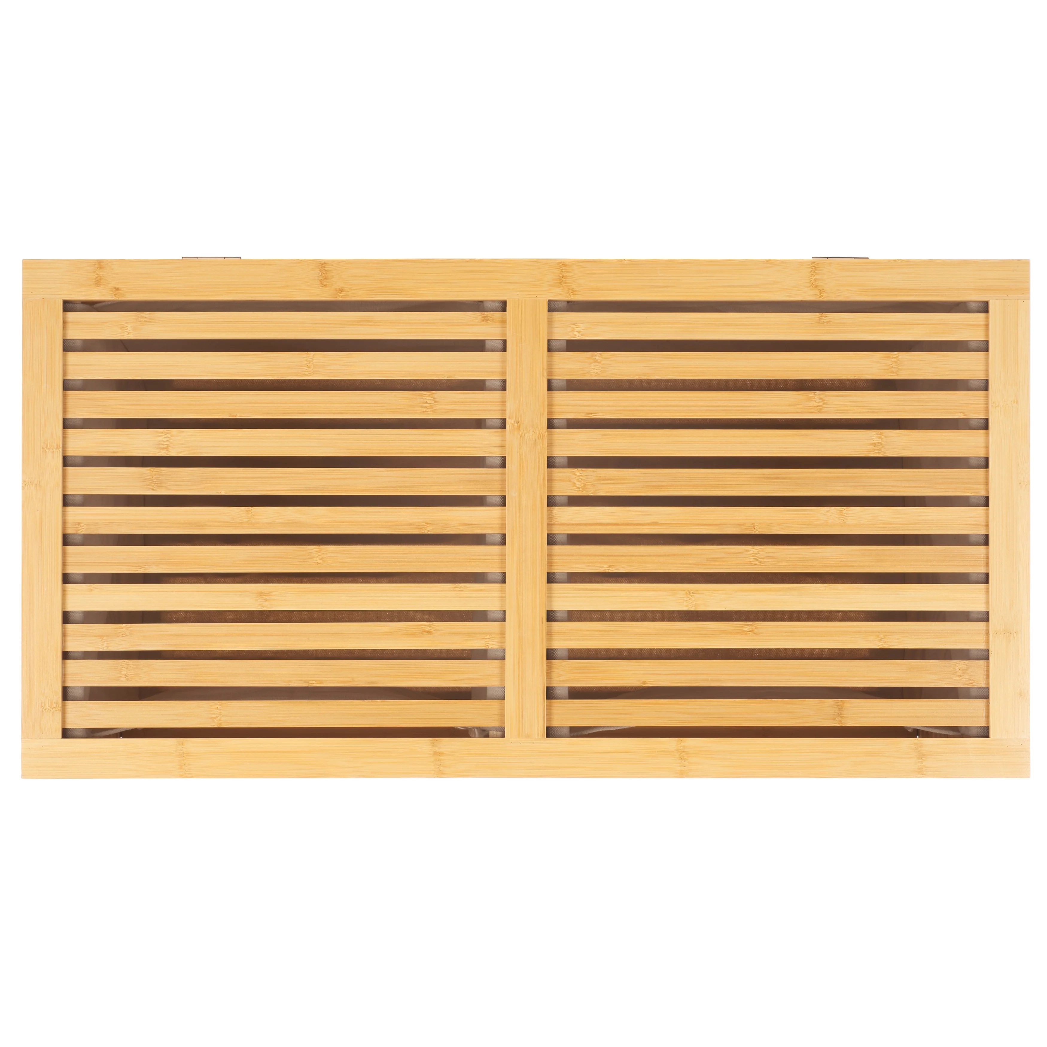 SAFAVIEH Lyubka 2-Compartment Laundry Basket - 34.3 In. W x 17.7 In. D x 25 In. H - 34Wx18Dx25H