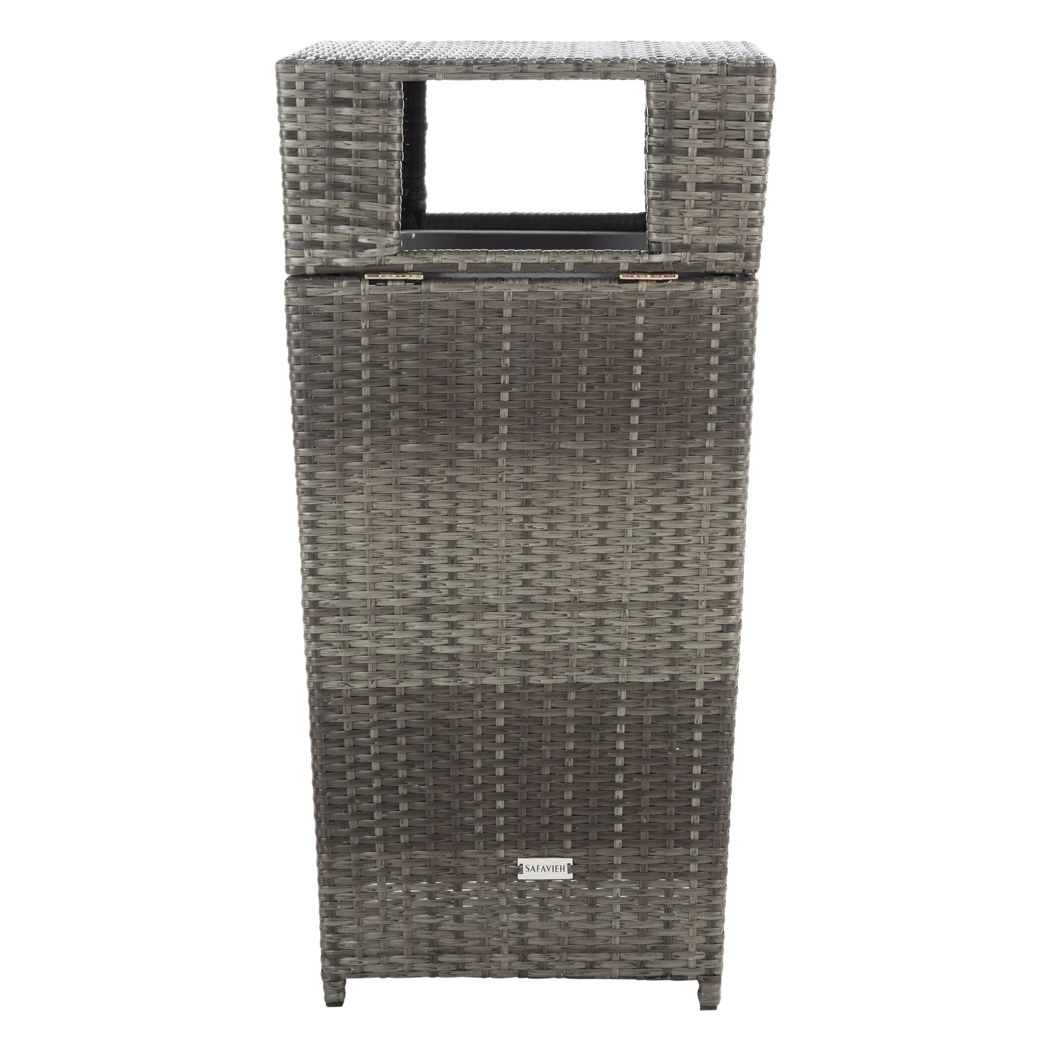 SAFAVIEH Outdoor Jennie Trash Bin (Fully Assembled)