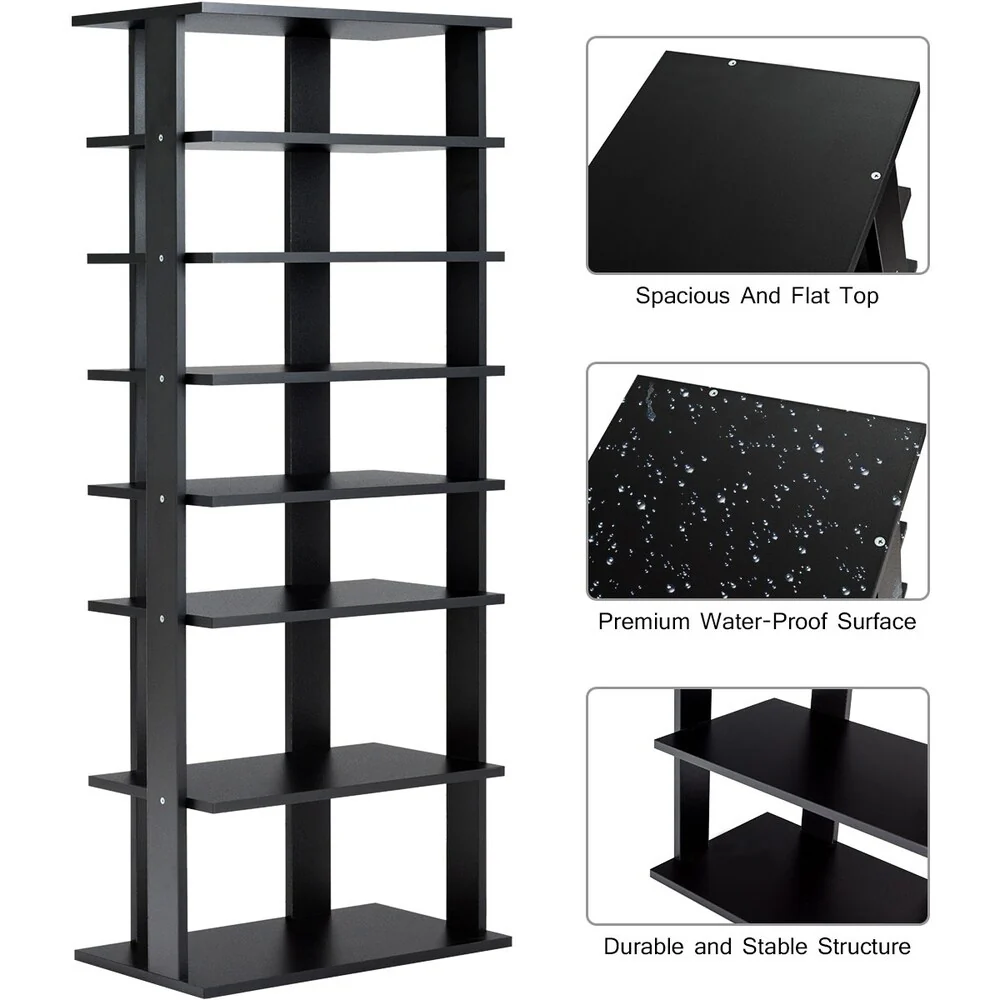 7-Tier Shoe Rack Storage Chest Organizer Free Standing Shelves