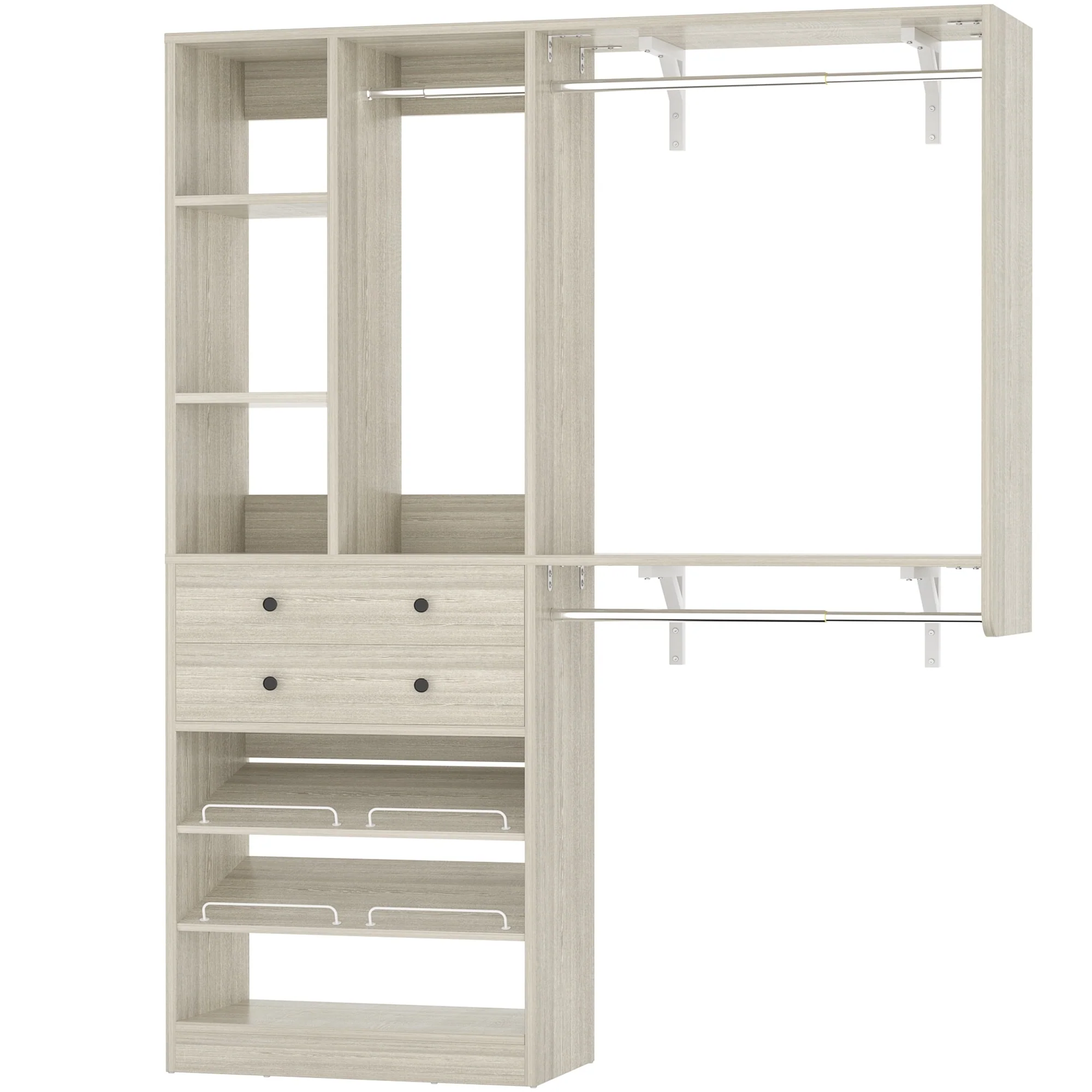 5FT Small Closet System with Drawers, 60