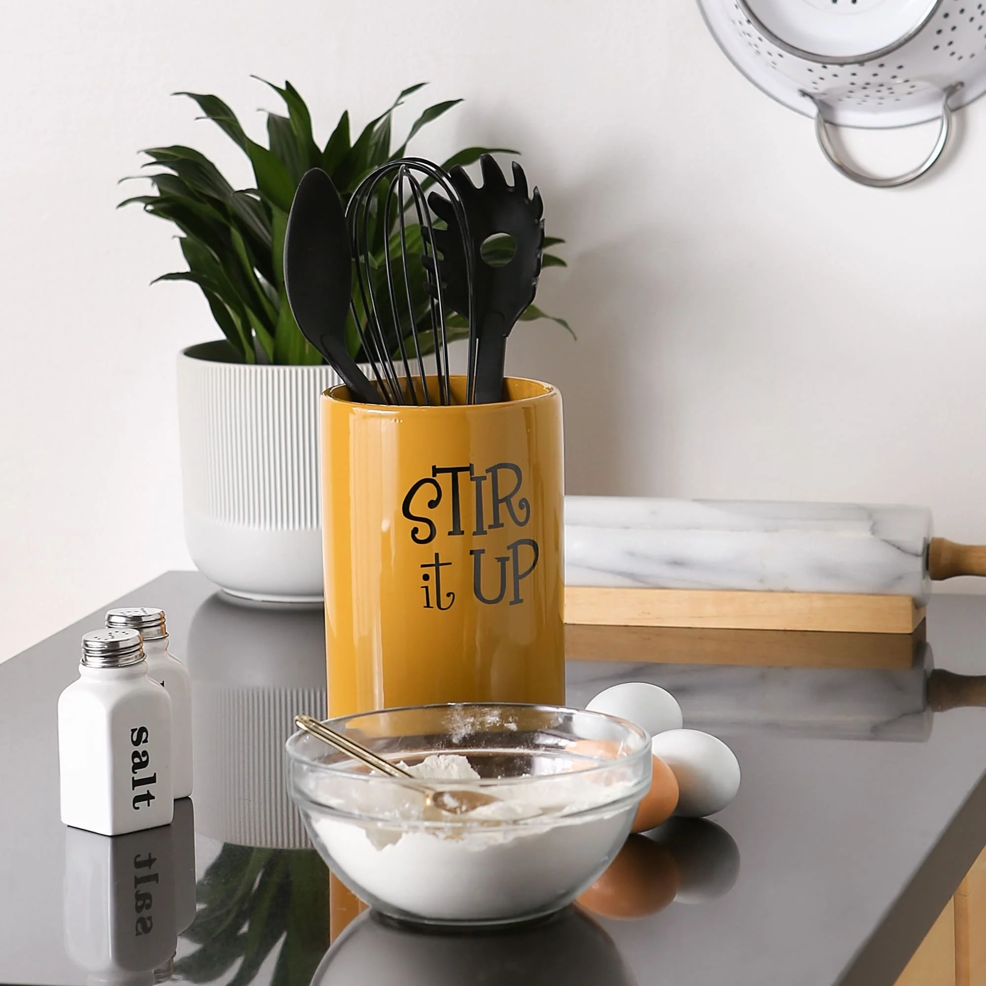 DII Stir It Up Ceramic Utensil Holder