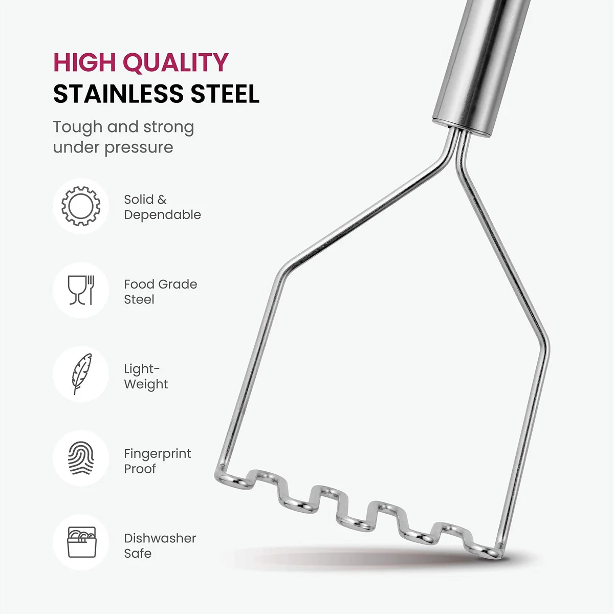 Stainless-Steel Kitchen Utensil Set - 10 Piece Set
