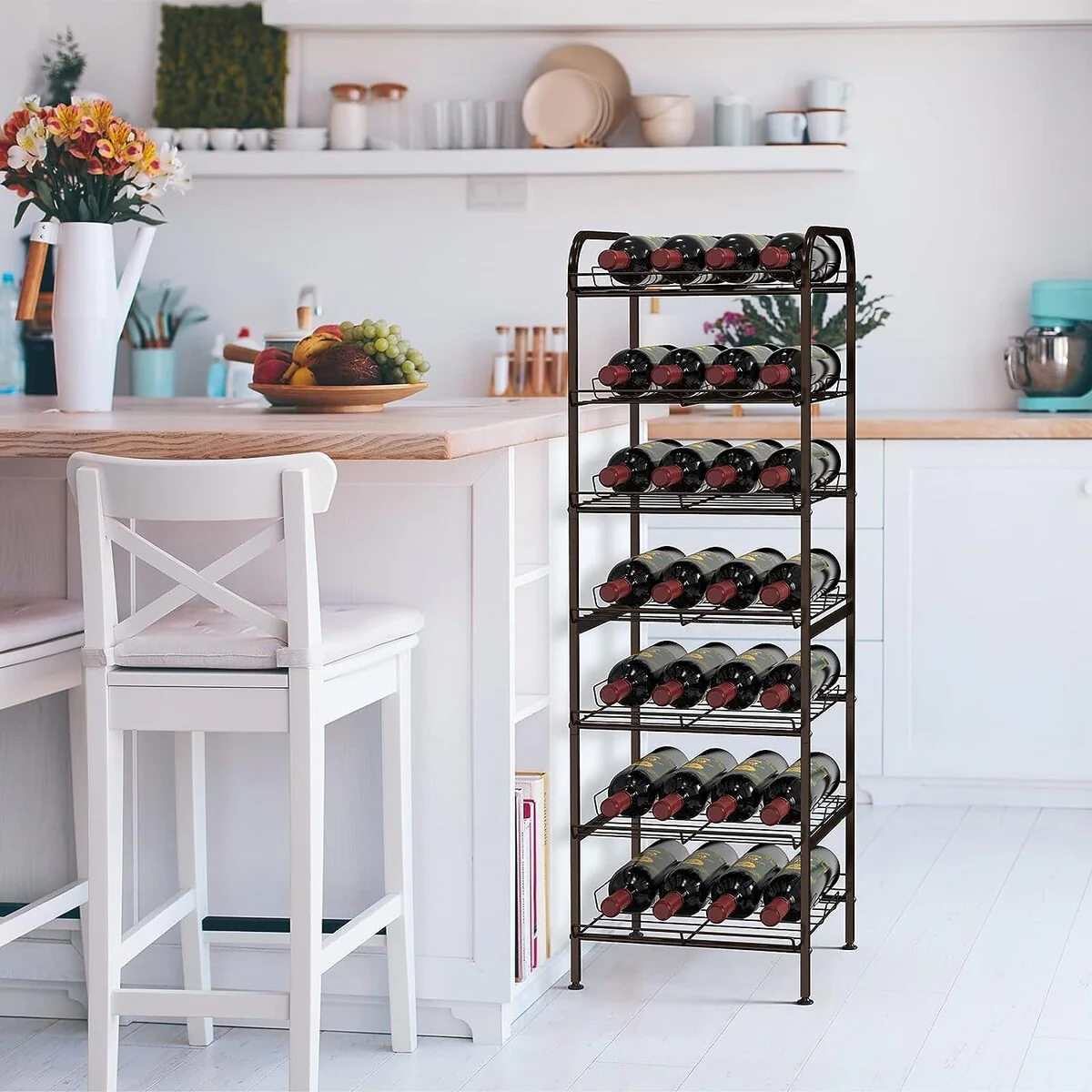 Water Bottle Organizer Vertical Free Standing Storage