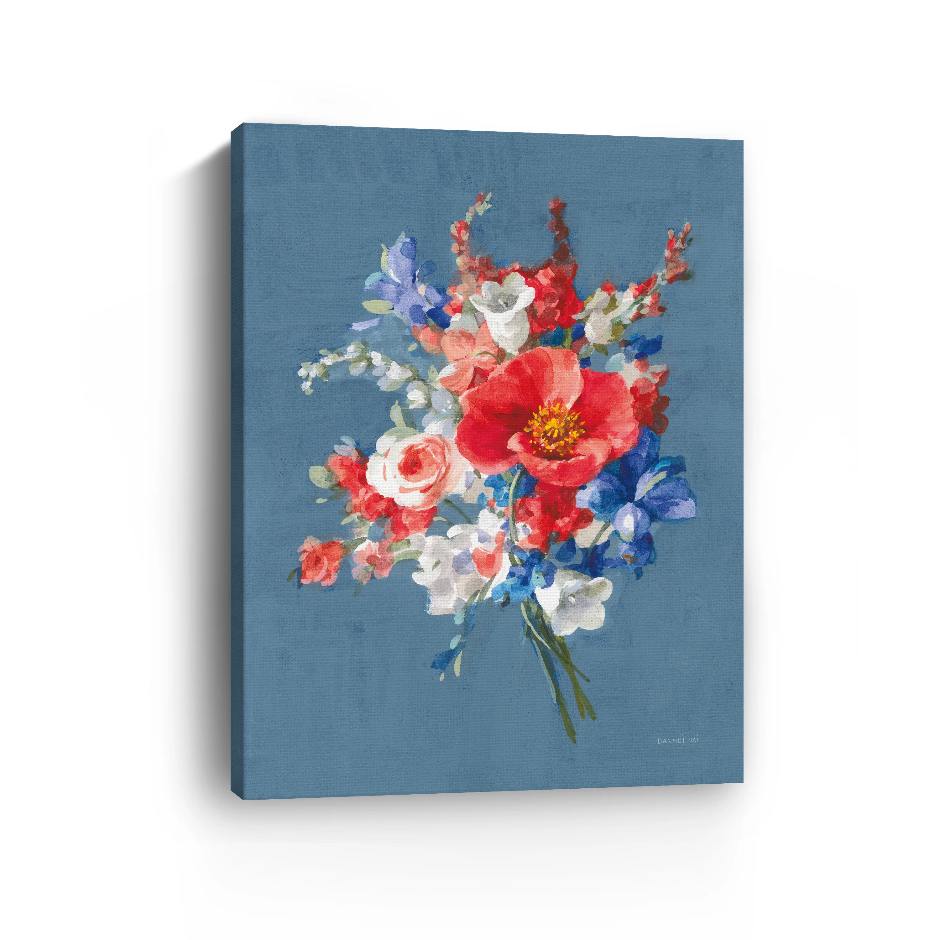 July Bouquet Canvas Giclee