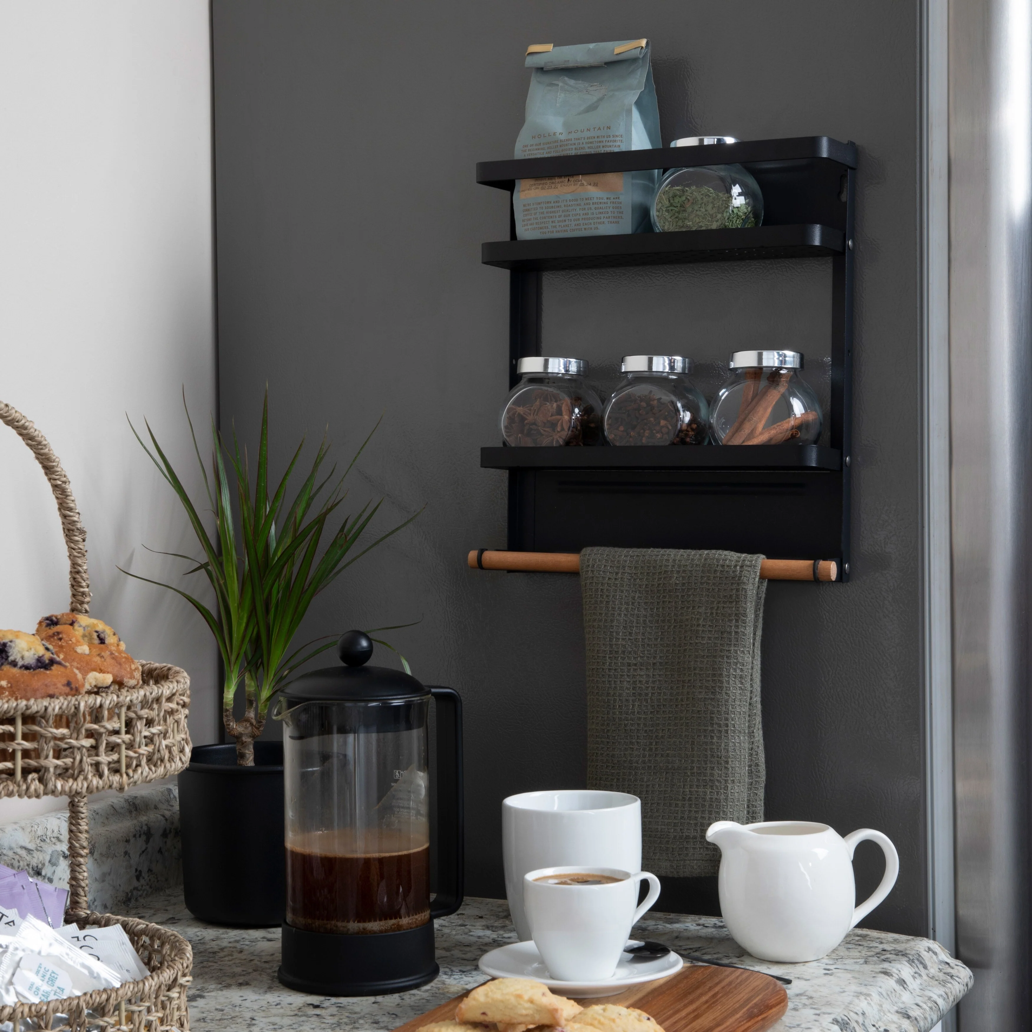 Household Essentials Metal Magnetic Organizer Rack - 11.3