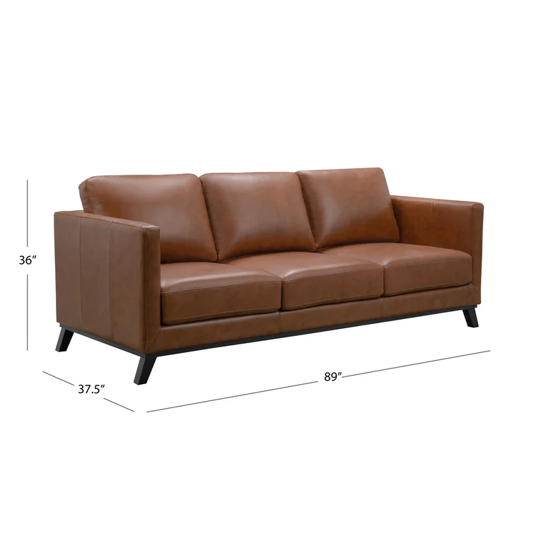 Asuka 89'' Leather Sofa