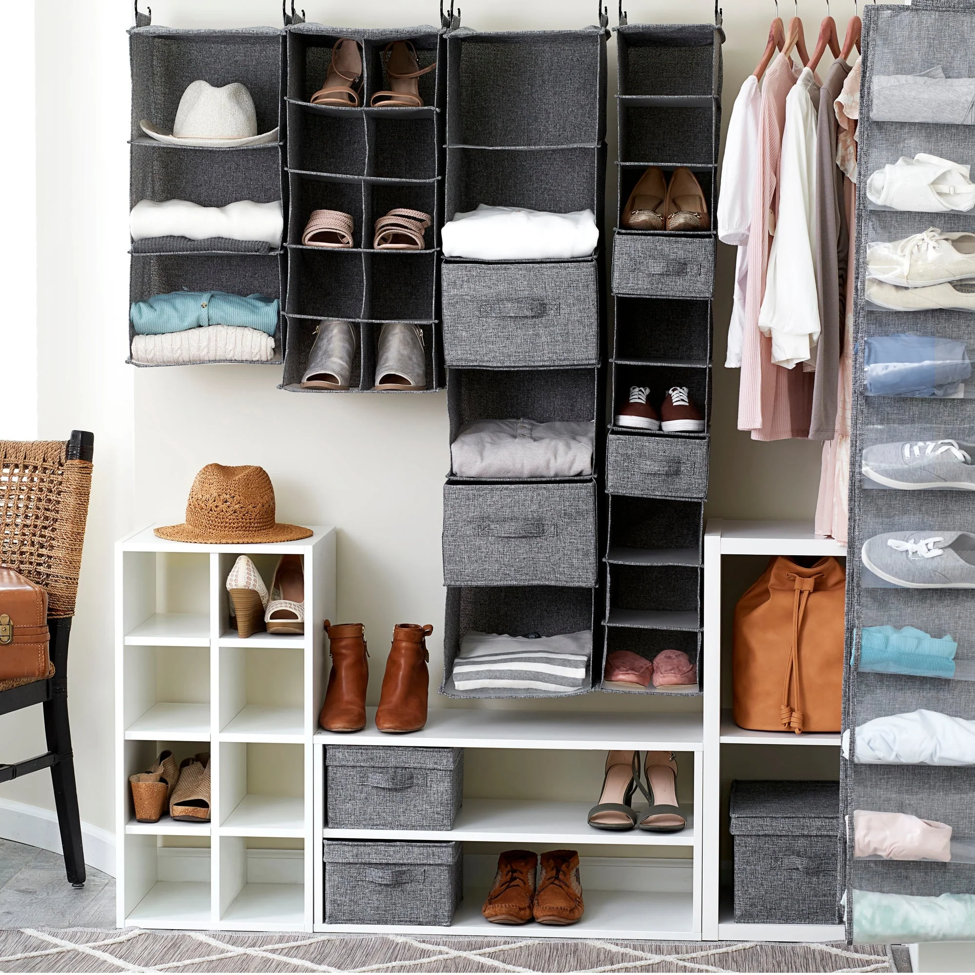 Household Essentials 6 Shelf Hanging Closet Organizer