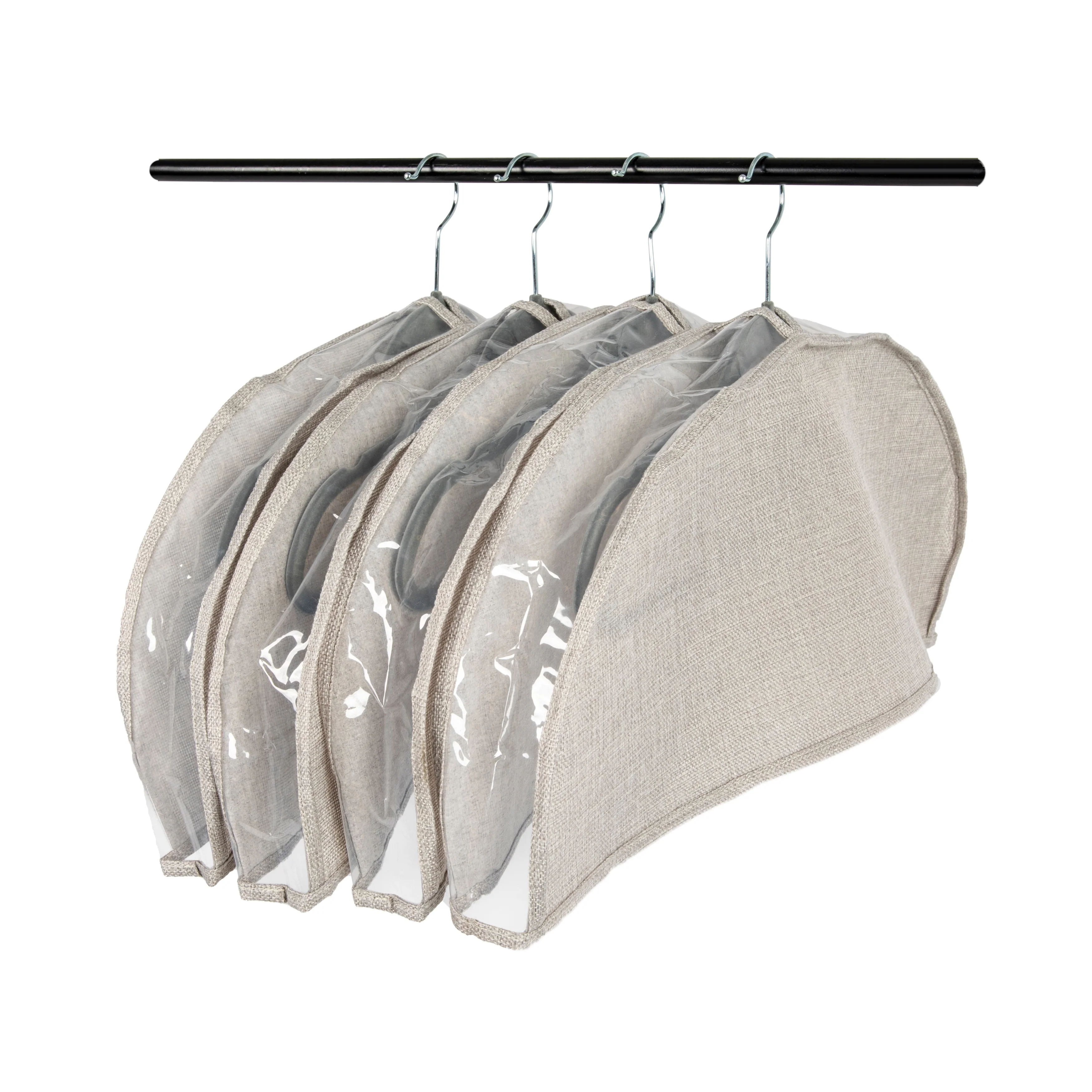 Household Essentials Hanging Garment Shoulder Dust Covers for Closet - 24.0