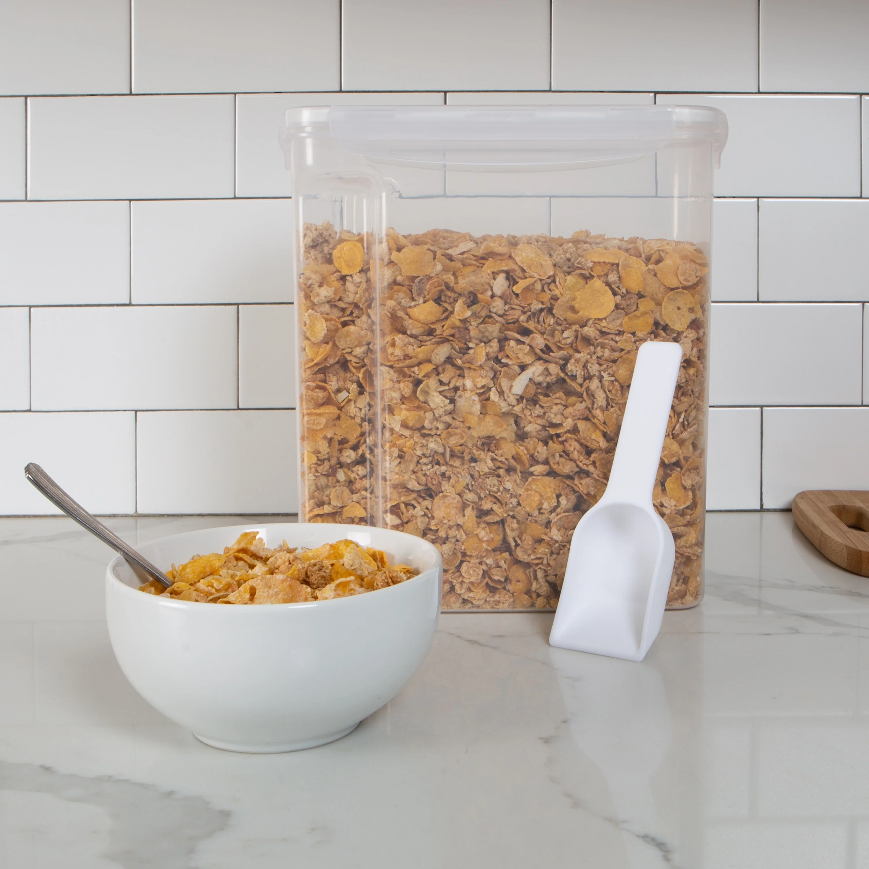 Kitchen Details Large Size Airtight Cereal Container with Scooper - 10