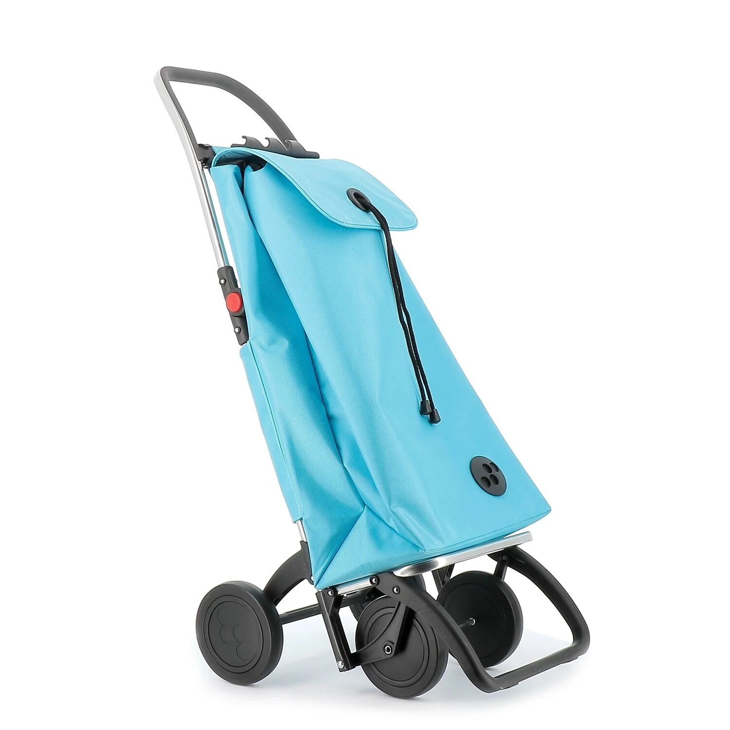 Rolser I-Max MF 4 Wheel Foldable Shopping Trolley - 15.35 in. W x 41.34 in. H x 12.6 in. D