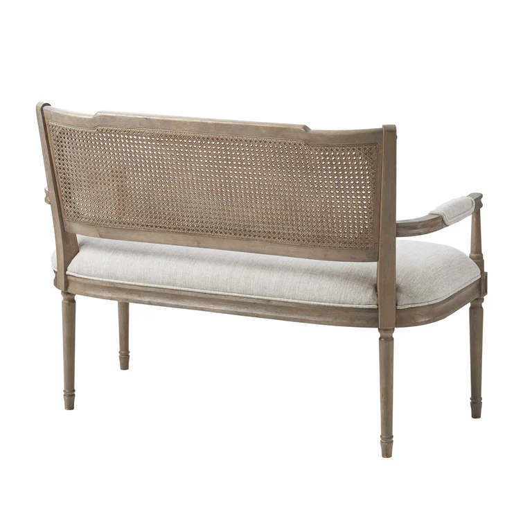 Sandoval Rustic Farmhouse Wood Settee