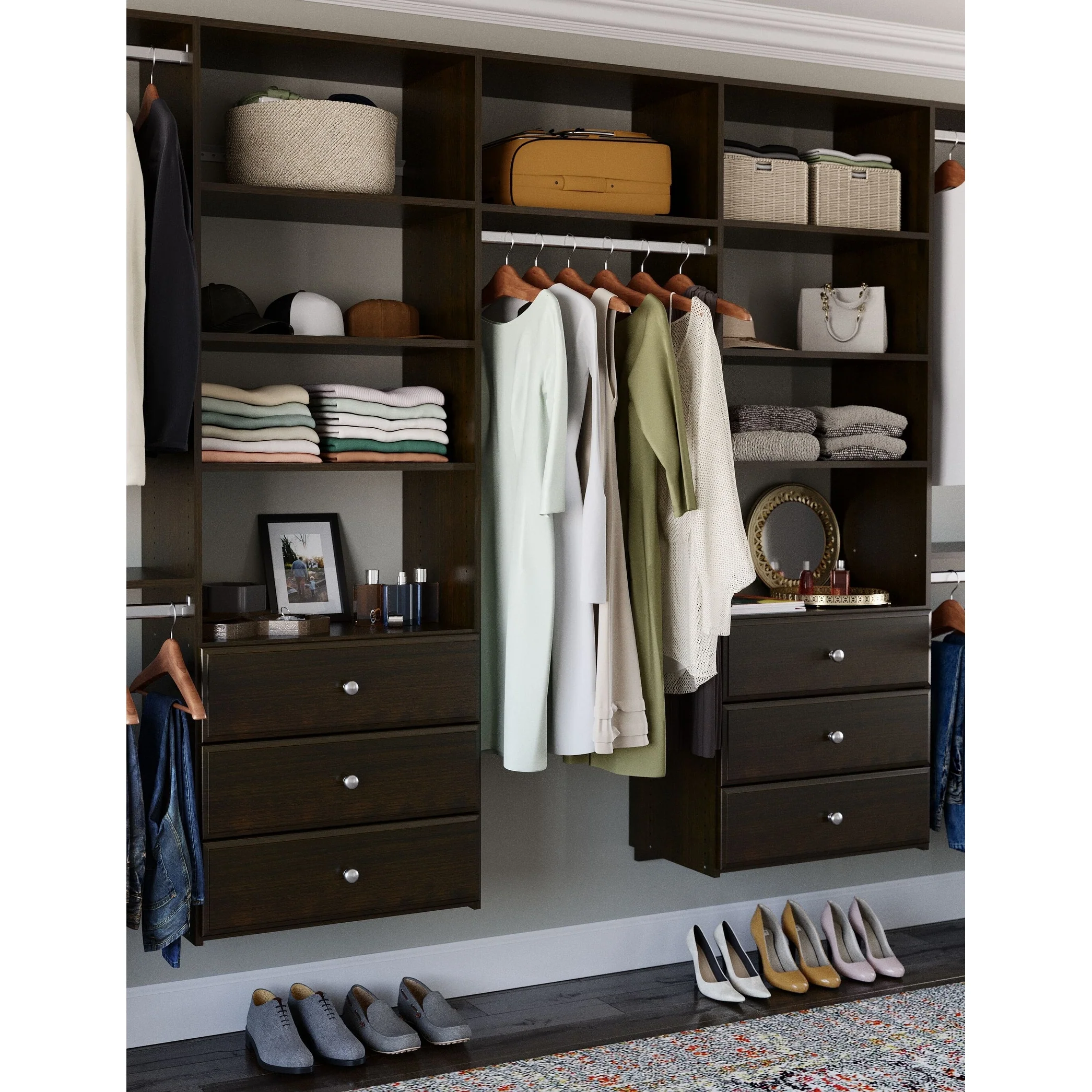 Easy Track 12 Ft. W. Deluxe Laminate Closet Kit