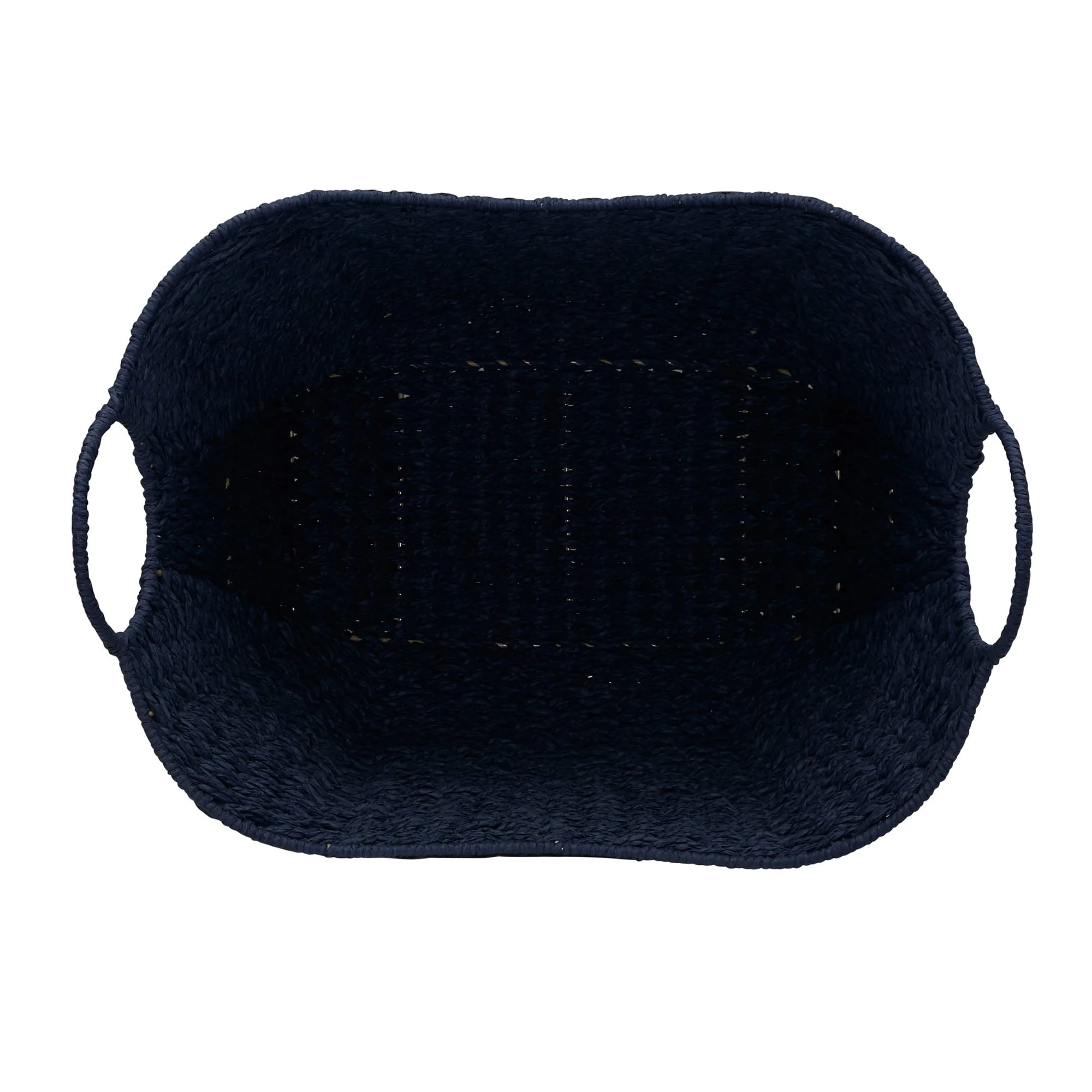 Household Essentials Woven Paper Rope Storage Basket with Handles