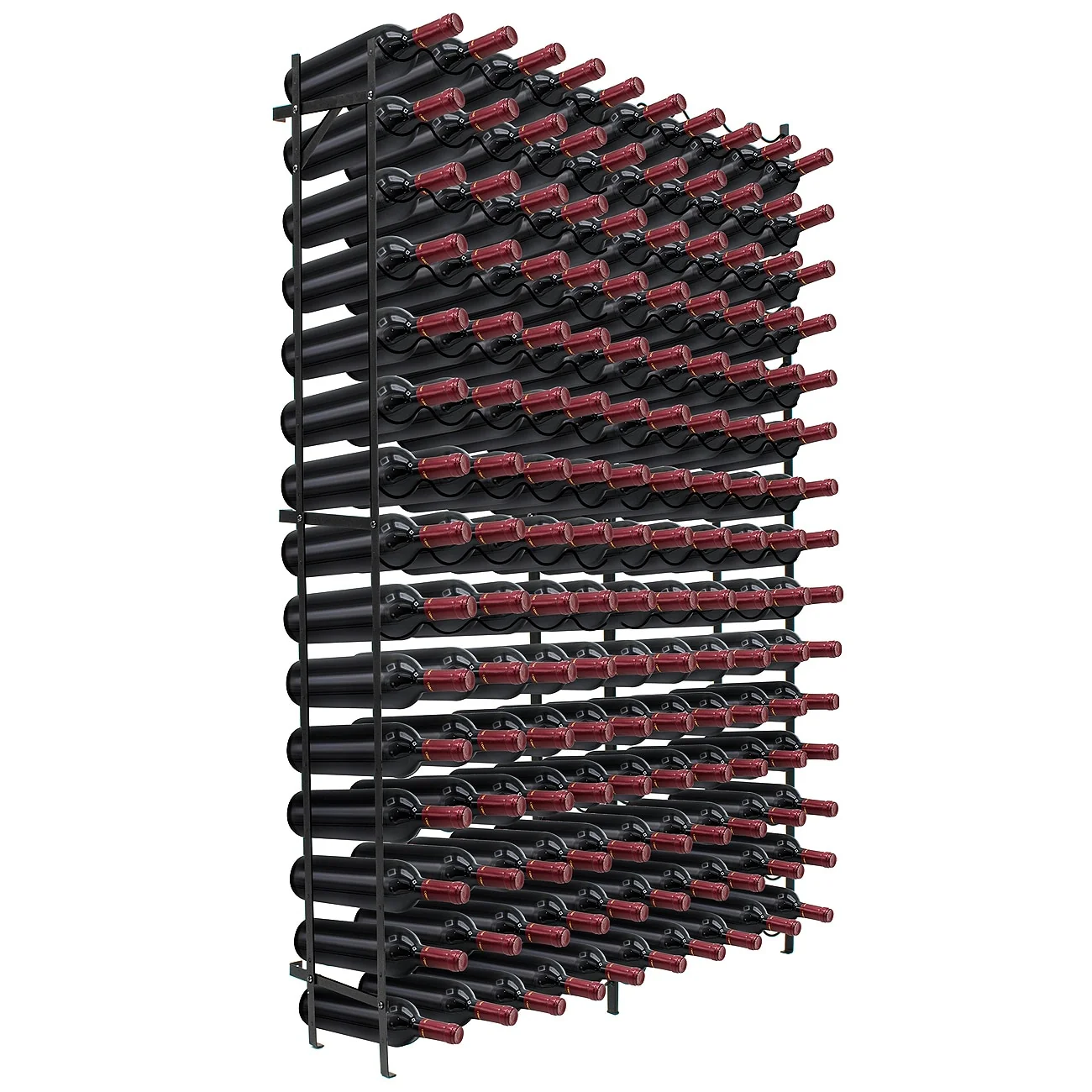 Freestanding Metal Wine Rack - Up to 150 Wine Bottles