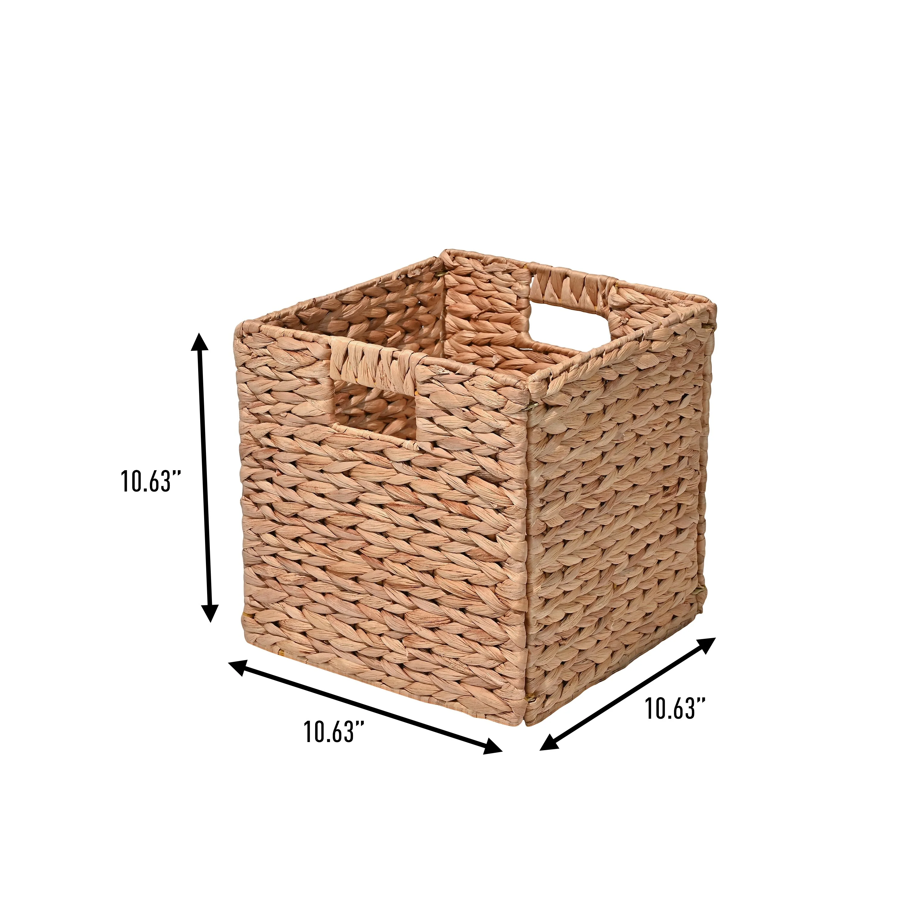 Collapsible Storage Cube Basket with Handles (Set of 5)
