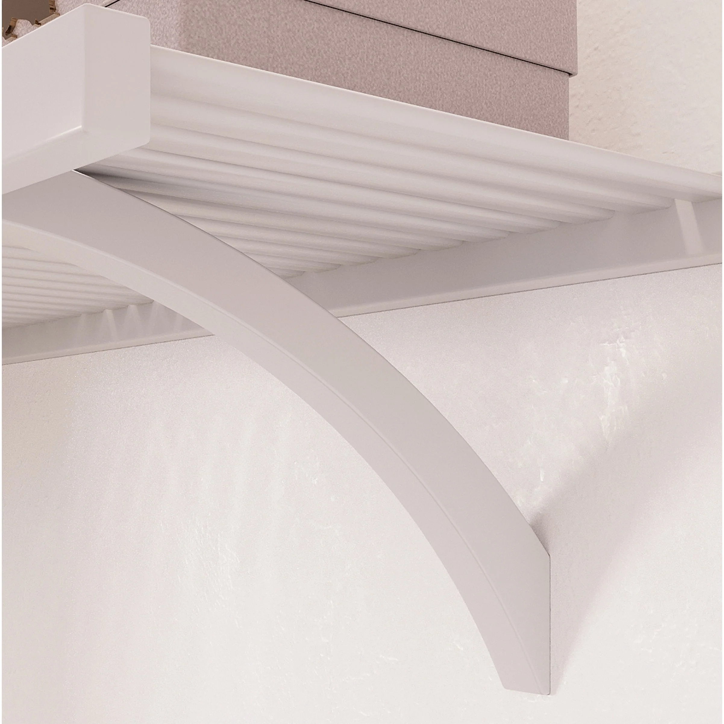 John Louis Home Solid Wood Walk-In Closet System White