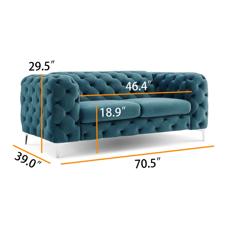Zermeno Velvet Sofa